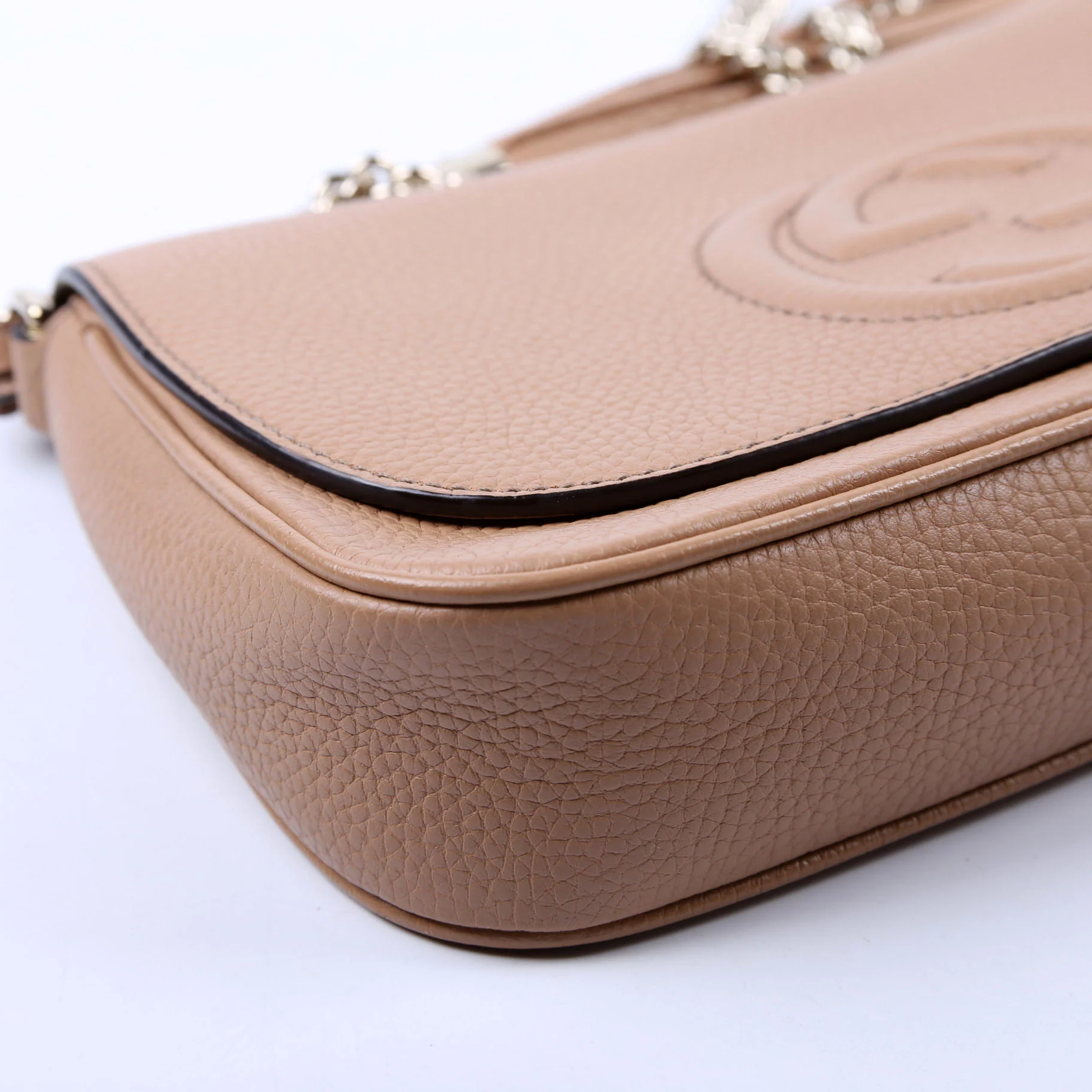 536224 Soho Chain Tassel Flap Beige - Image 5