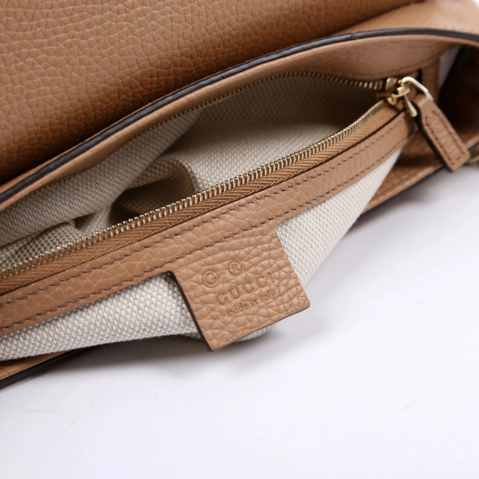 536224 Soho Chain Tassel Flap Beige - Image 8