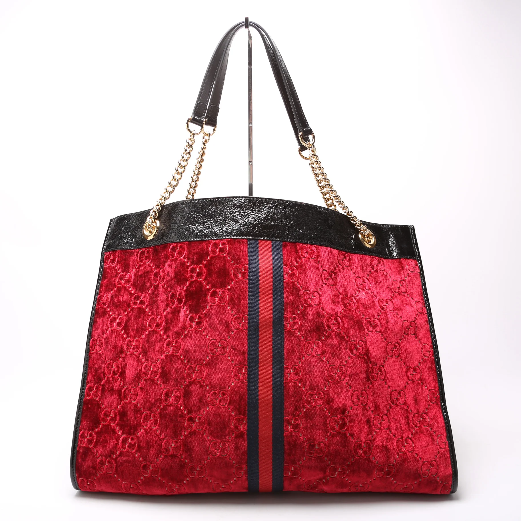537219 GG Velvet Rajah Tote - Image 3