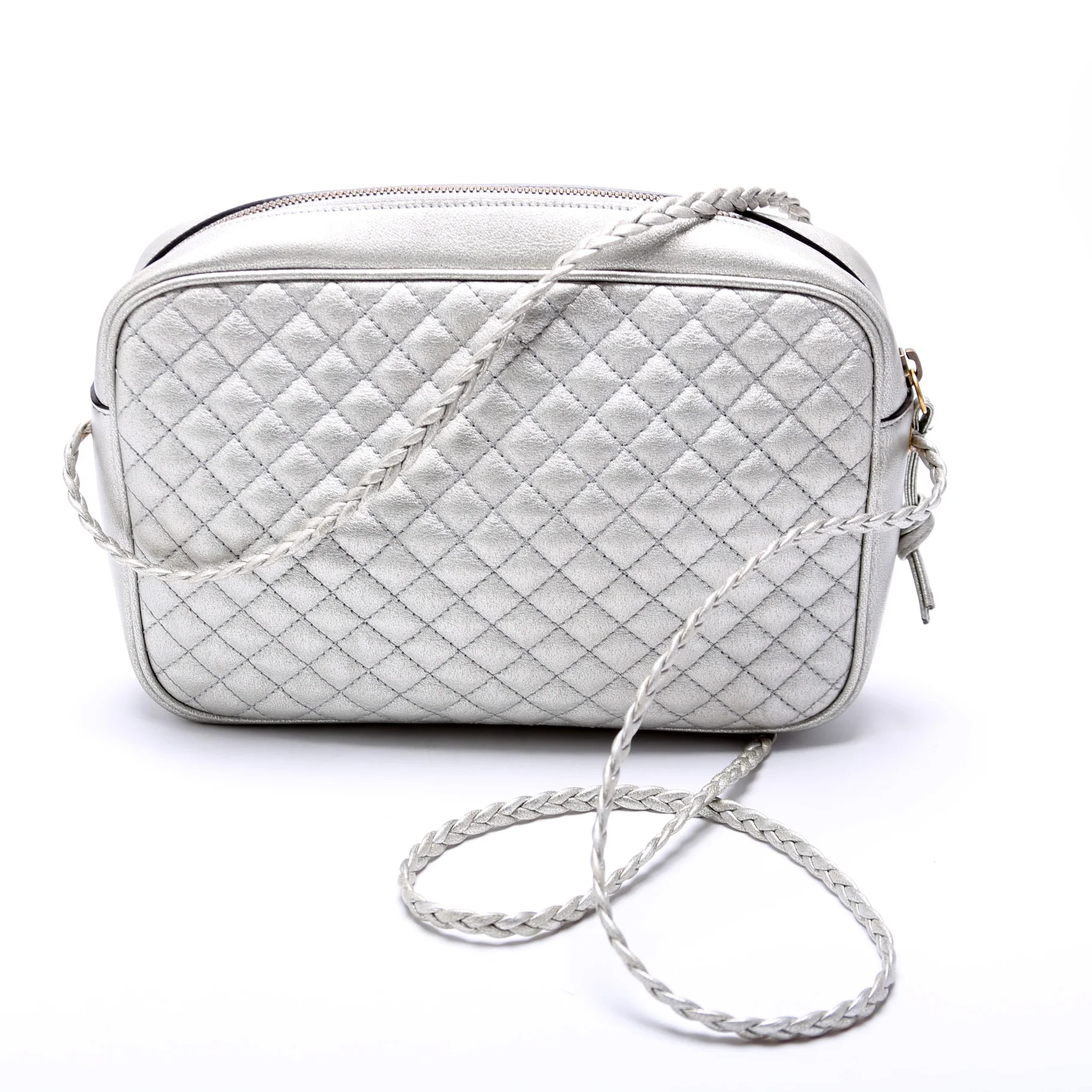 541051 Trapuntata Metallic Leather Small - Image 3