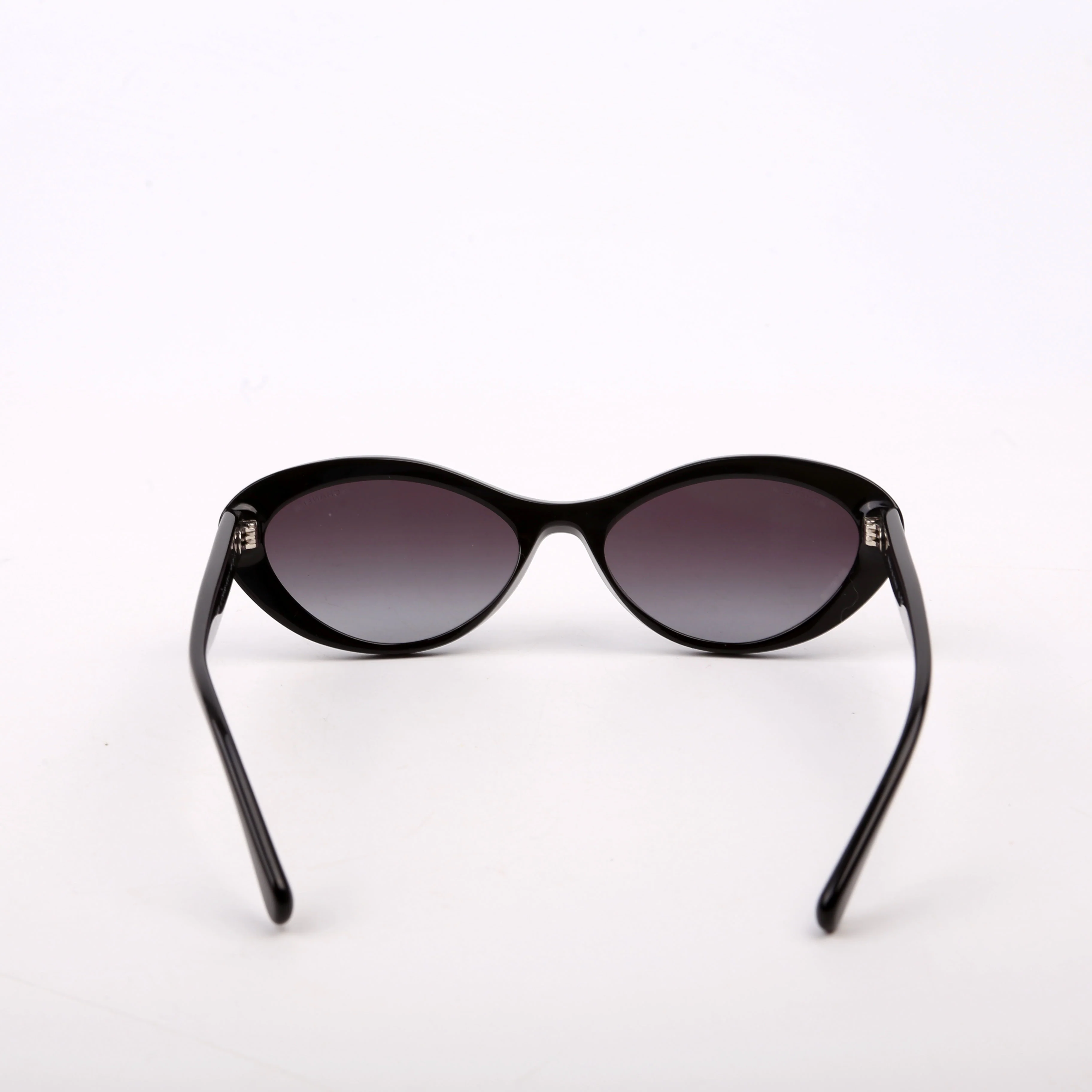 5416 Oval Acetate Polarized Sunglasses Black - Image 4
