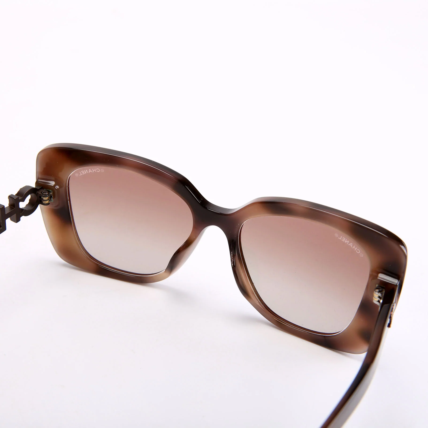 5422-B-A Square Brown Sunglasess - Image 7