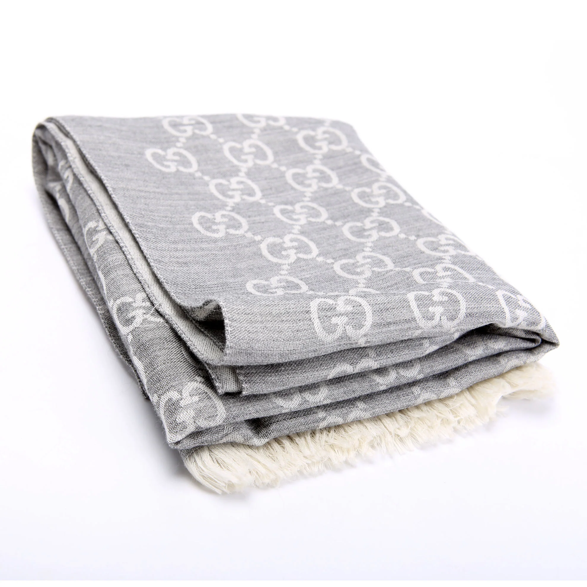 542984 GG Wool/Silk Scarf - Image 3
