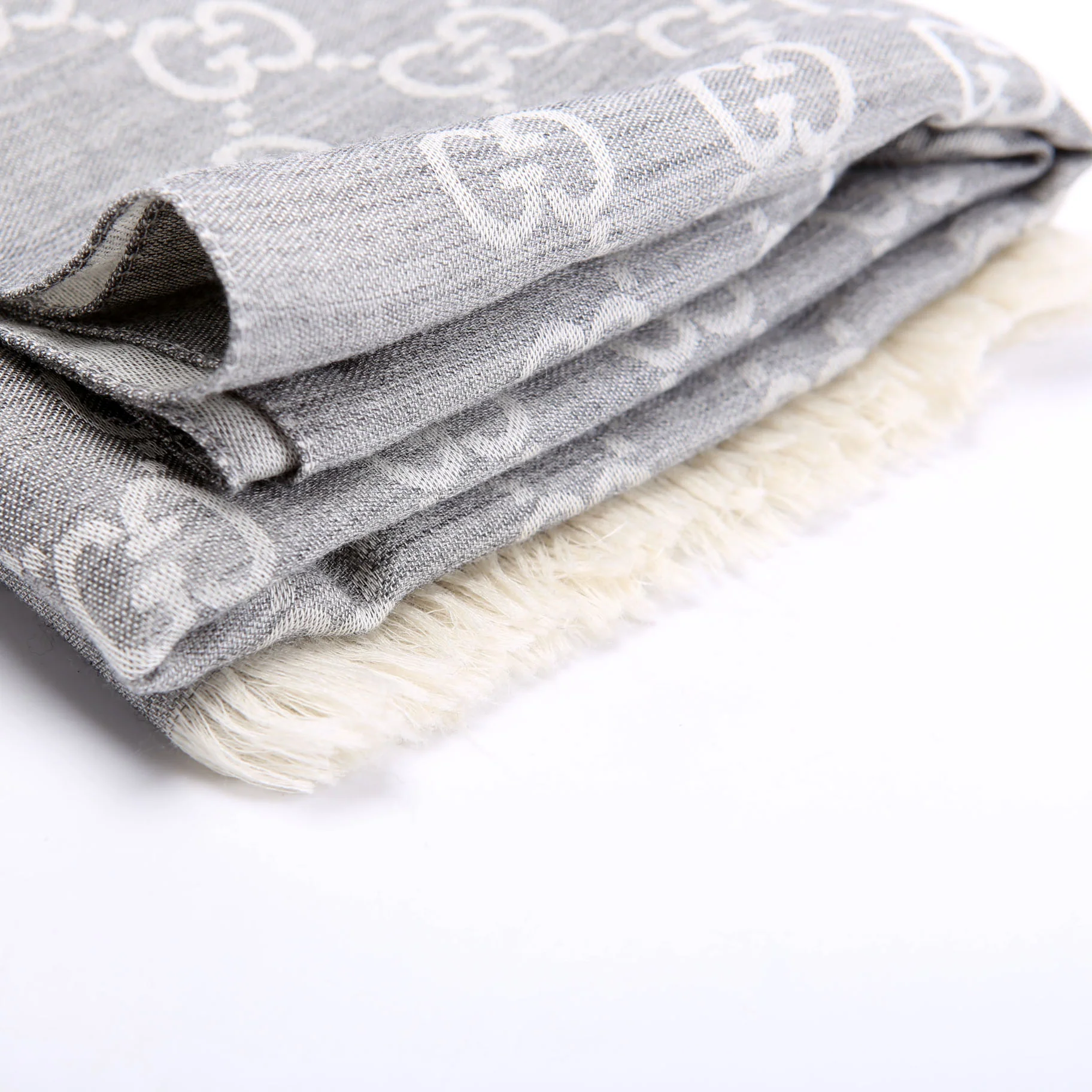 542984 GG Wool/Silk Scarf - Image 6