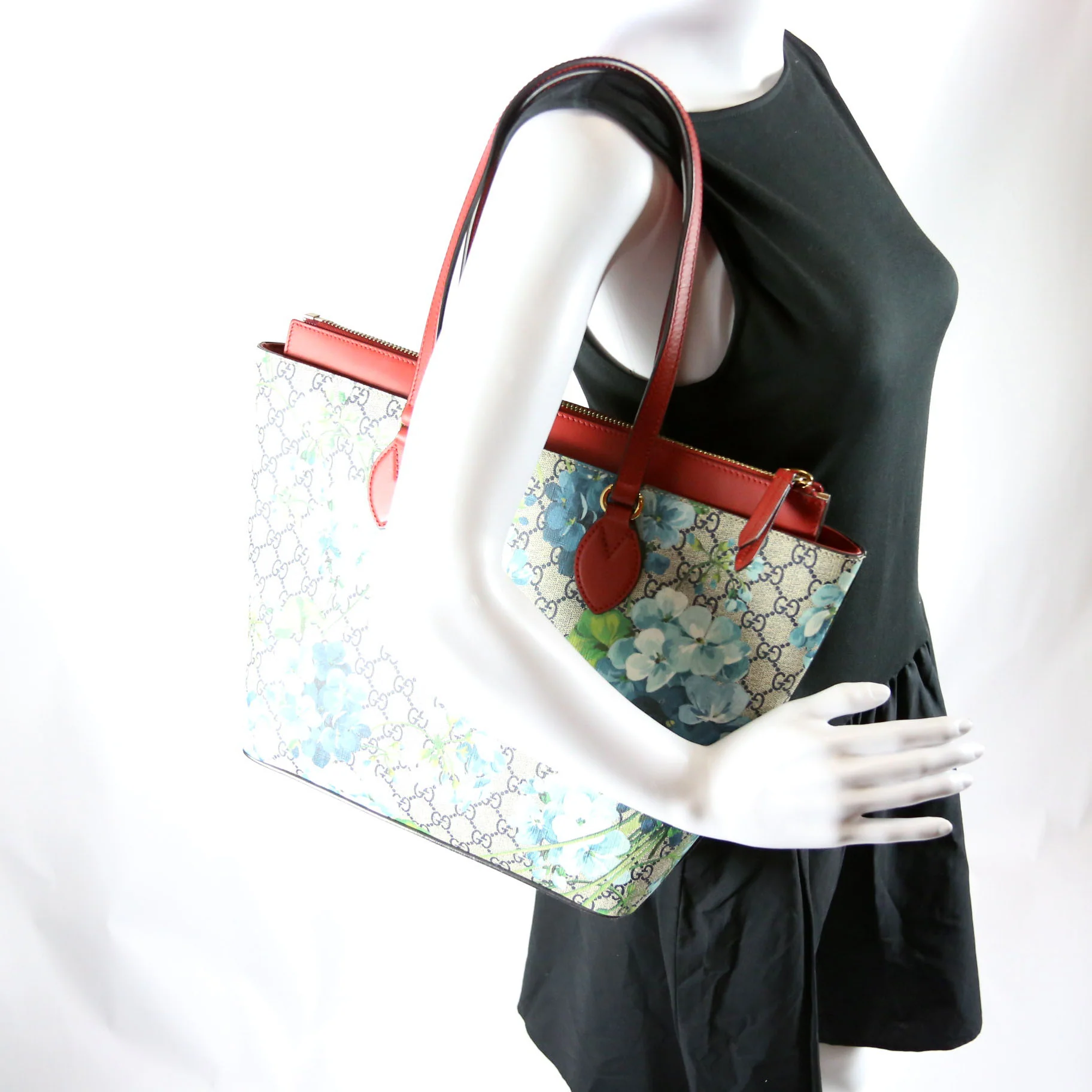 546315 GG Supreme Blooms Tote - Image 9