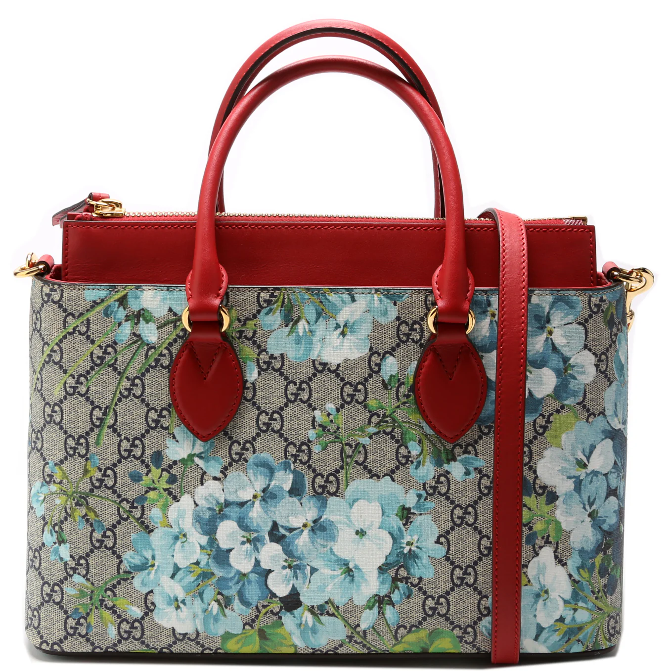 546316 GG Blooms Medium Zip Tote