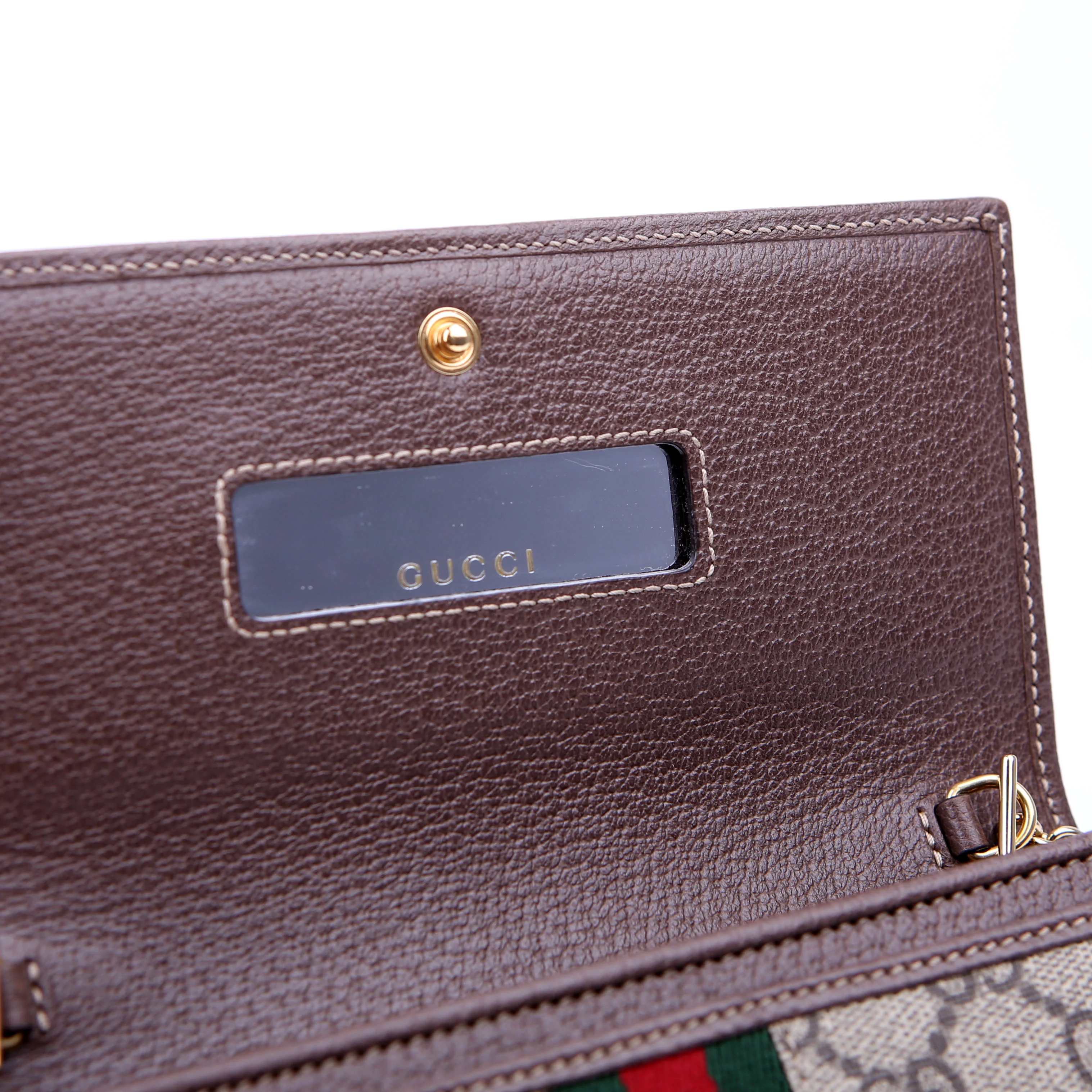 546592 Ophidia GG Supreme Chain Wallet Brown - Image 11