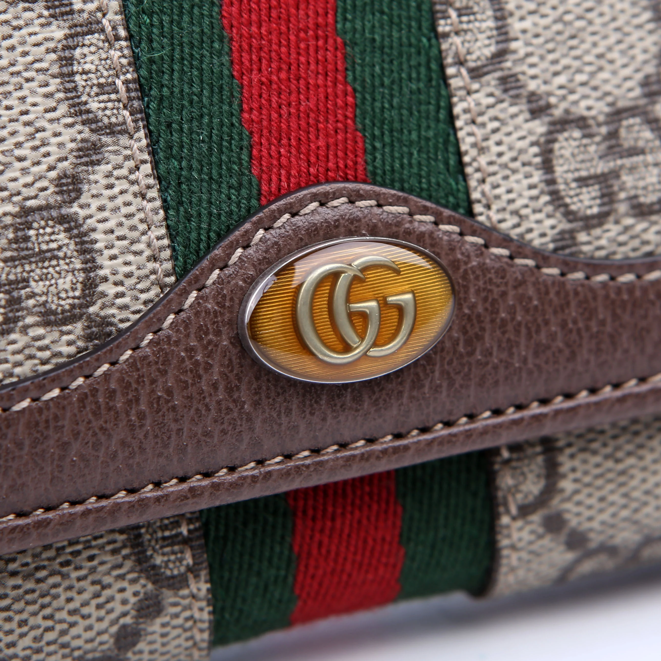 546592 Ophidia GG Supreme Chain Wallet Brown - Image 9