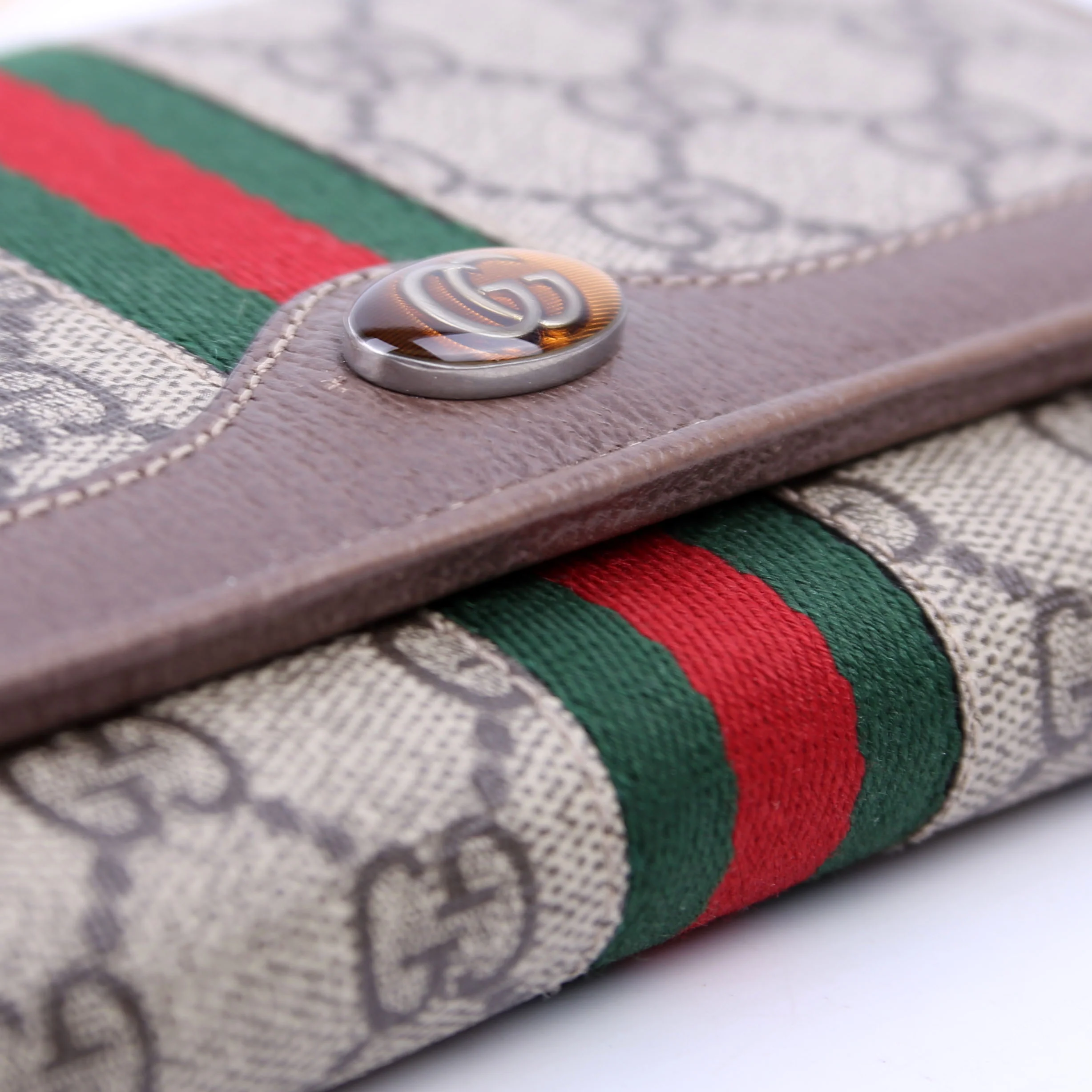 546592 Ophidia GG Supreme Chain Wallet Brown - Image 7
