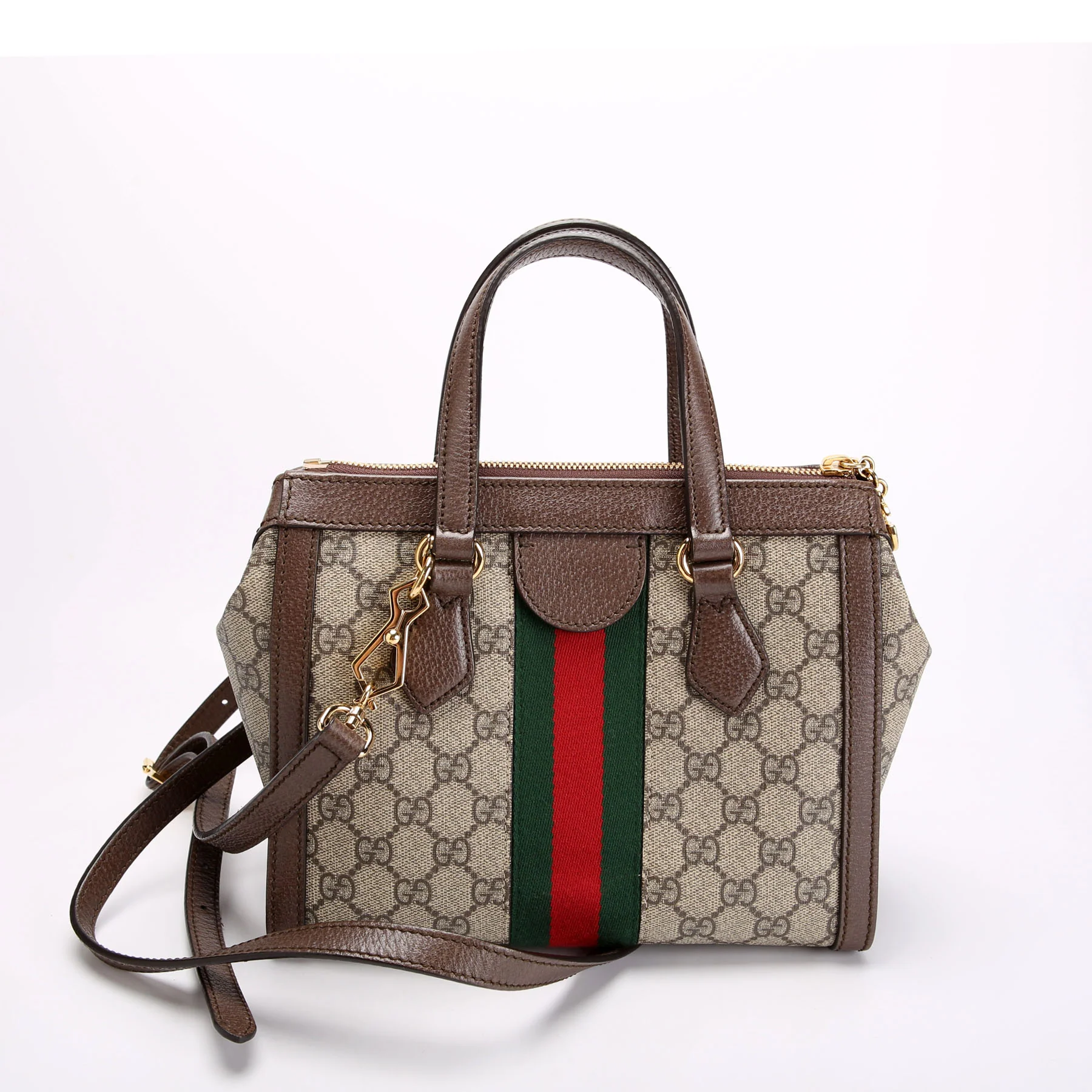 547551 GG Supreme Ophidia Small Tote Brown - Image 3