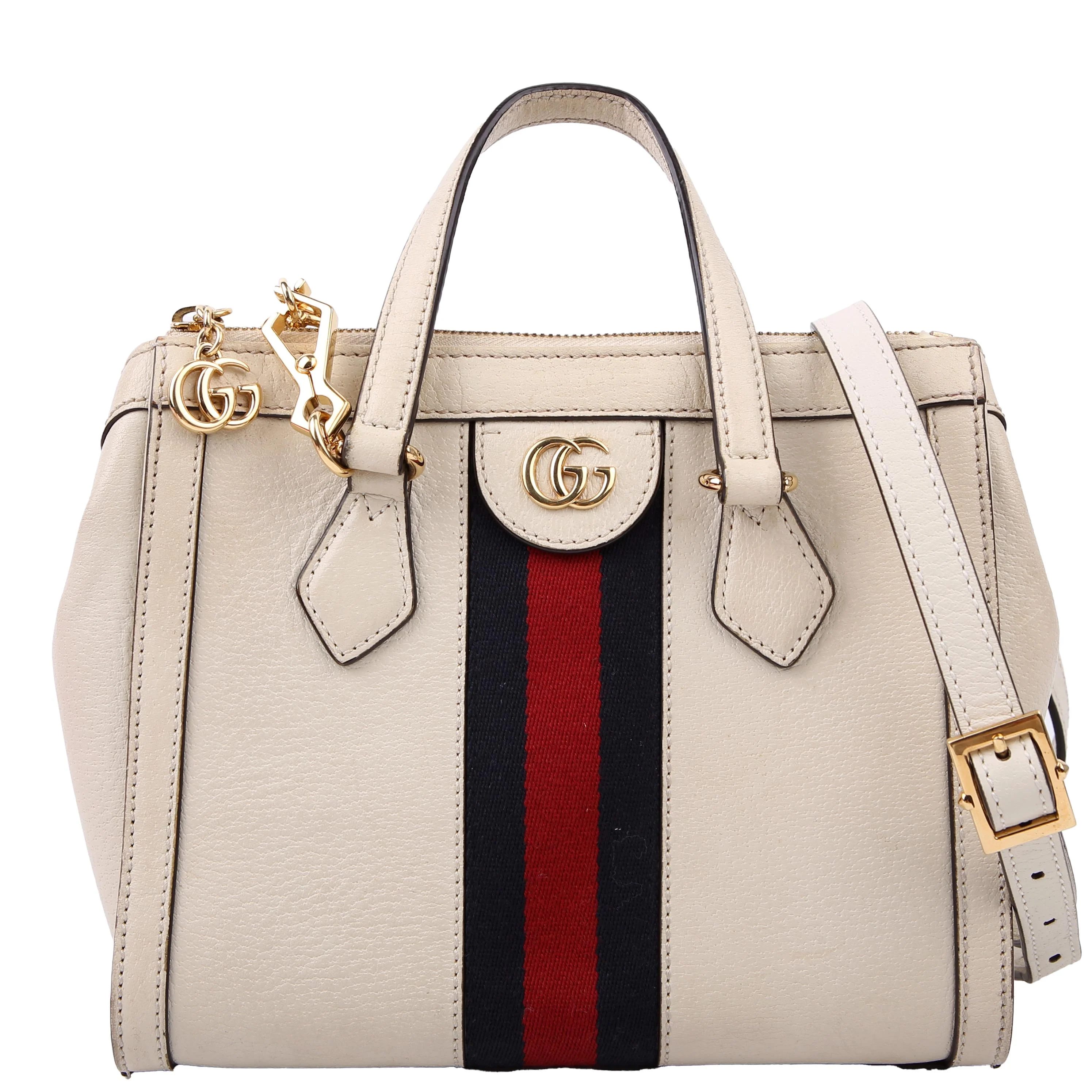547551 GG Supreme Ophidia Small Tote White