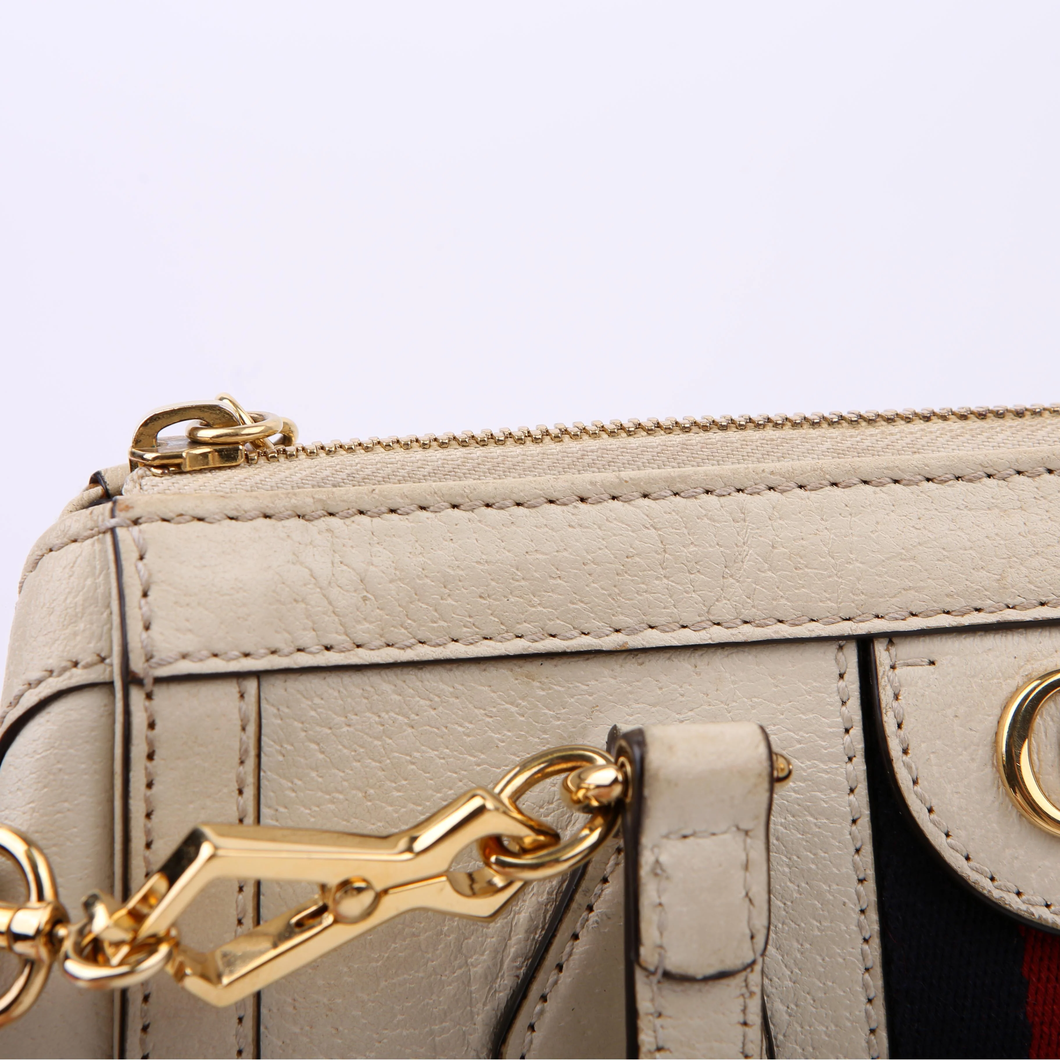 547551 GG Supreme Ophidia Small Tote White - Image 12