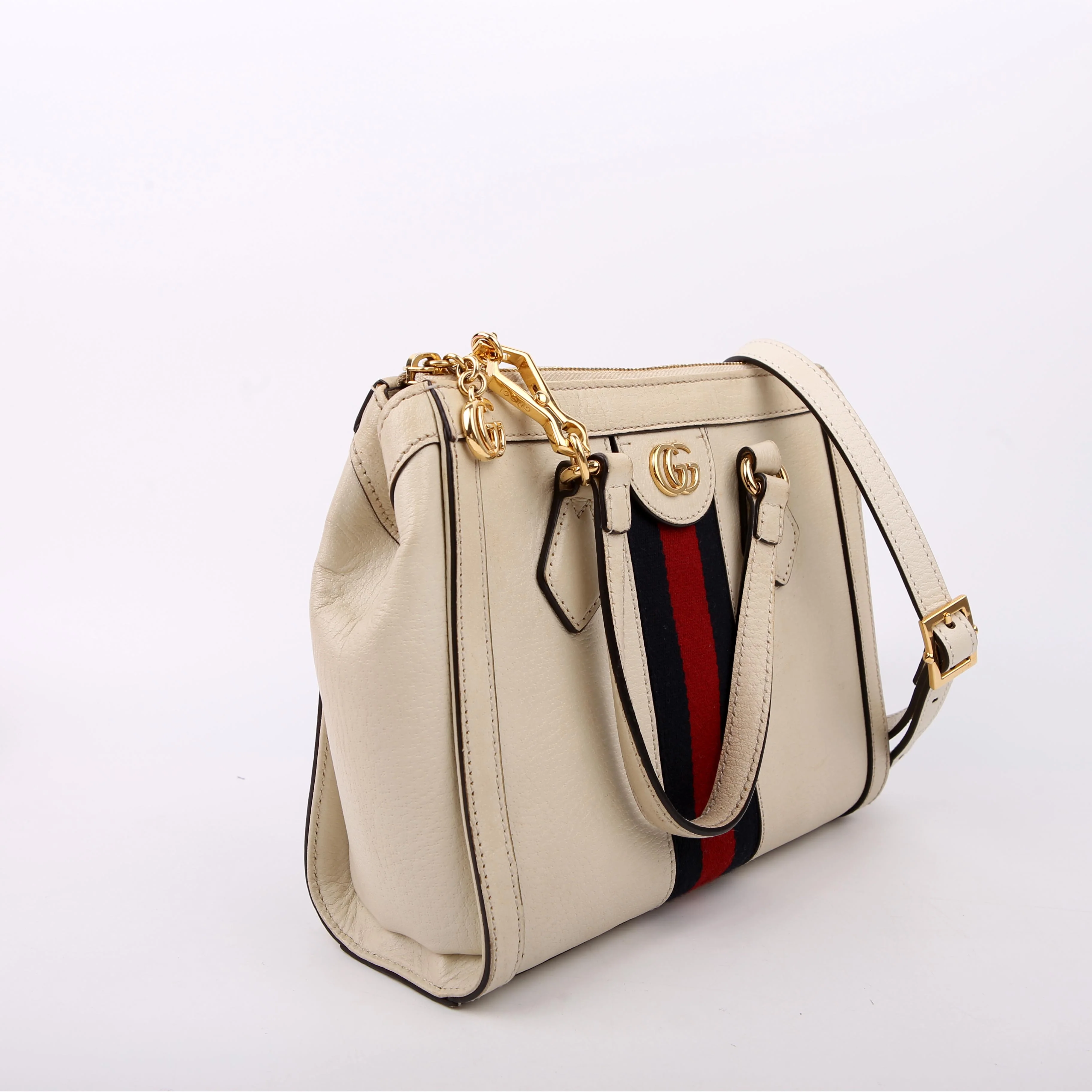 547551 GG Supreme Ophidia Small Tote White - Image 2