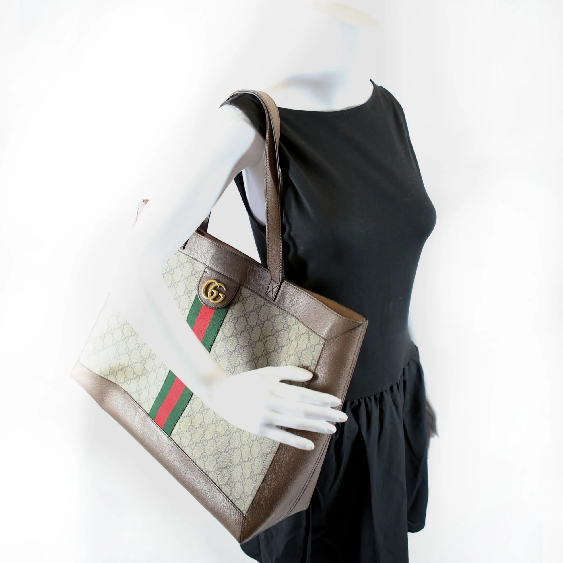 547947 Ophidia Soft GG Supreme Medium Tote - Image 12