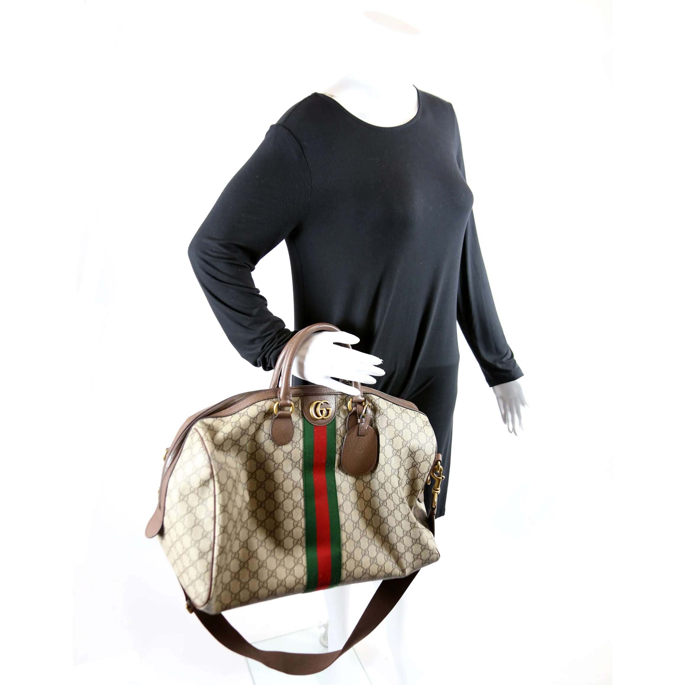 547953 GG Supreme Savoy Medium Duffle Bag - Image 13