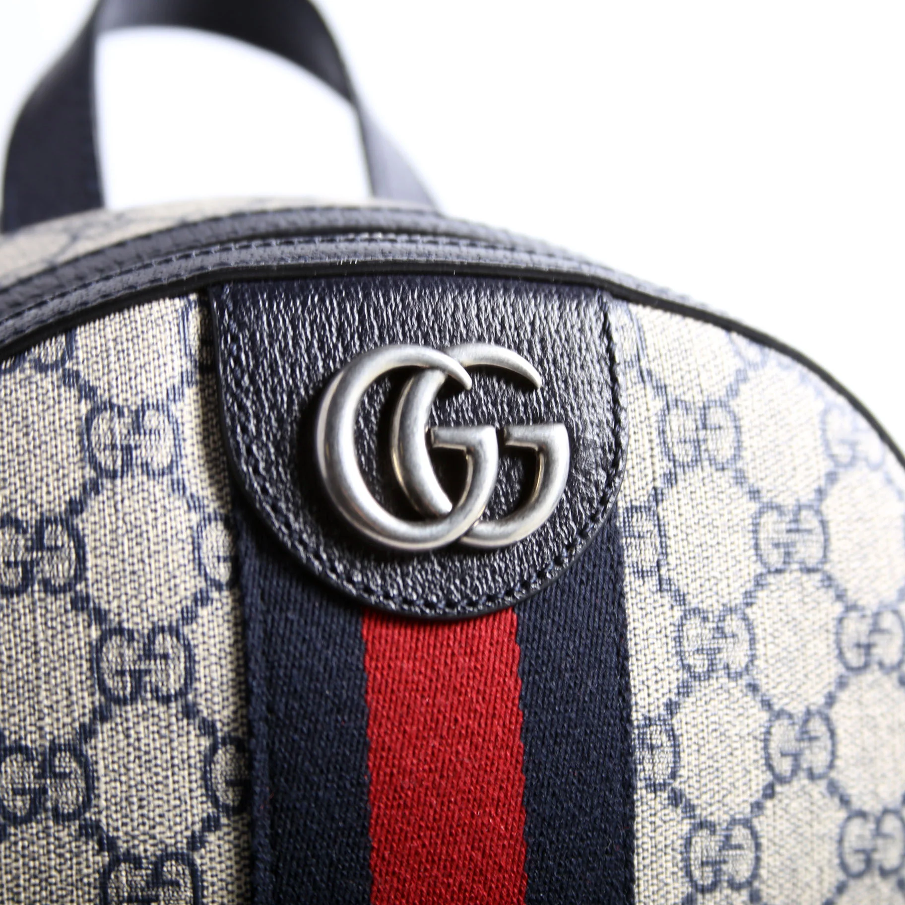 547965 GG Supreme Ophidia Backpack Navy/Beige/Red - Image 10