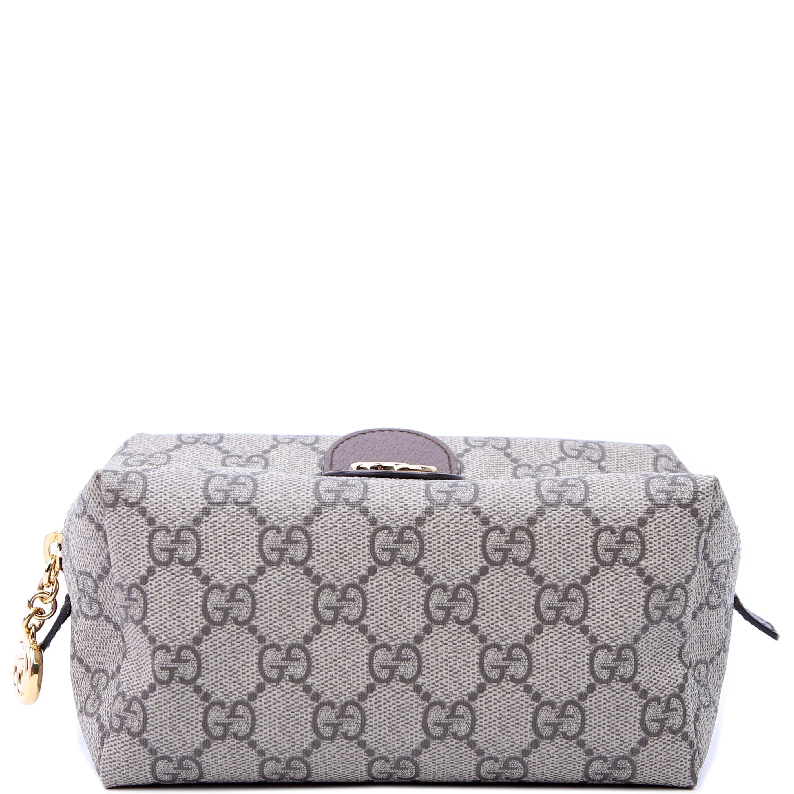 548393 Ophidia GG Cosmetic Case Tan