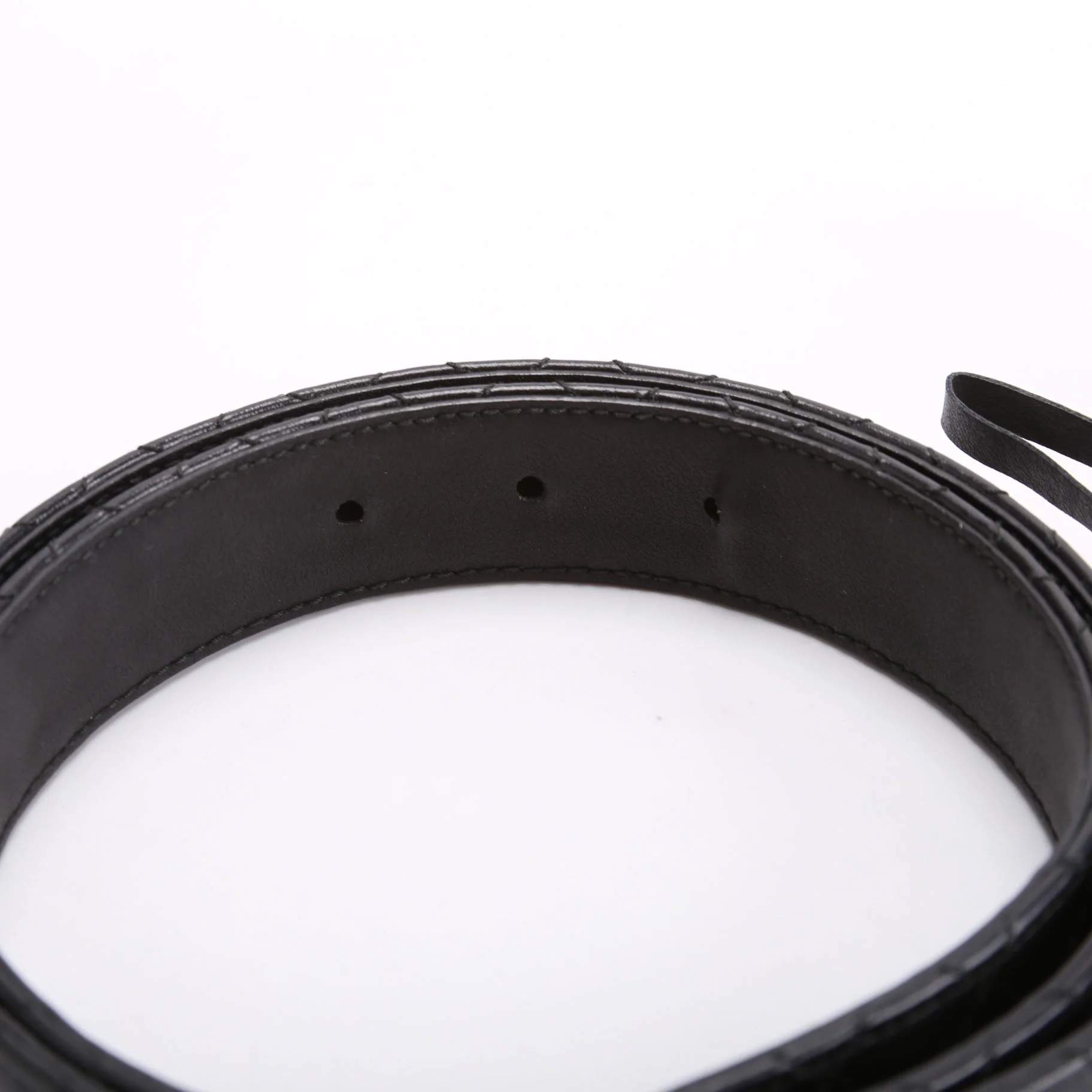 550122 Interlocking GG Horsebit Belt Size 90/36 Black - Image 4