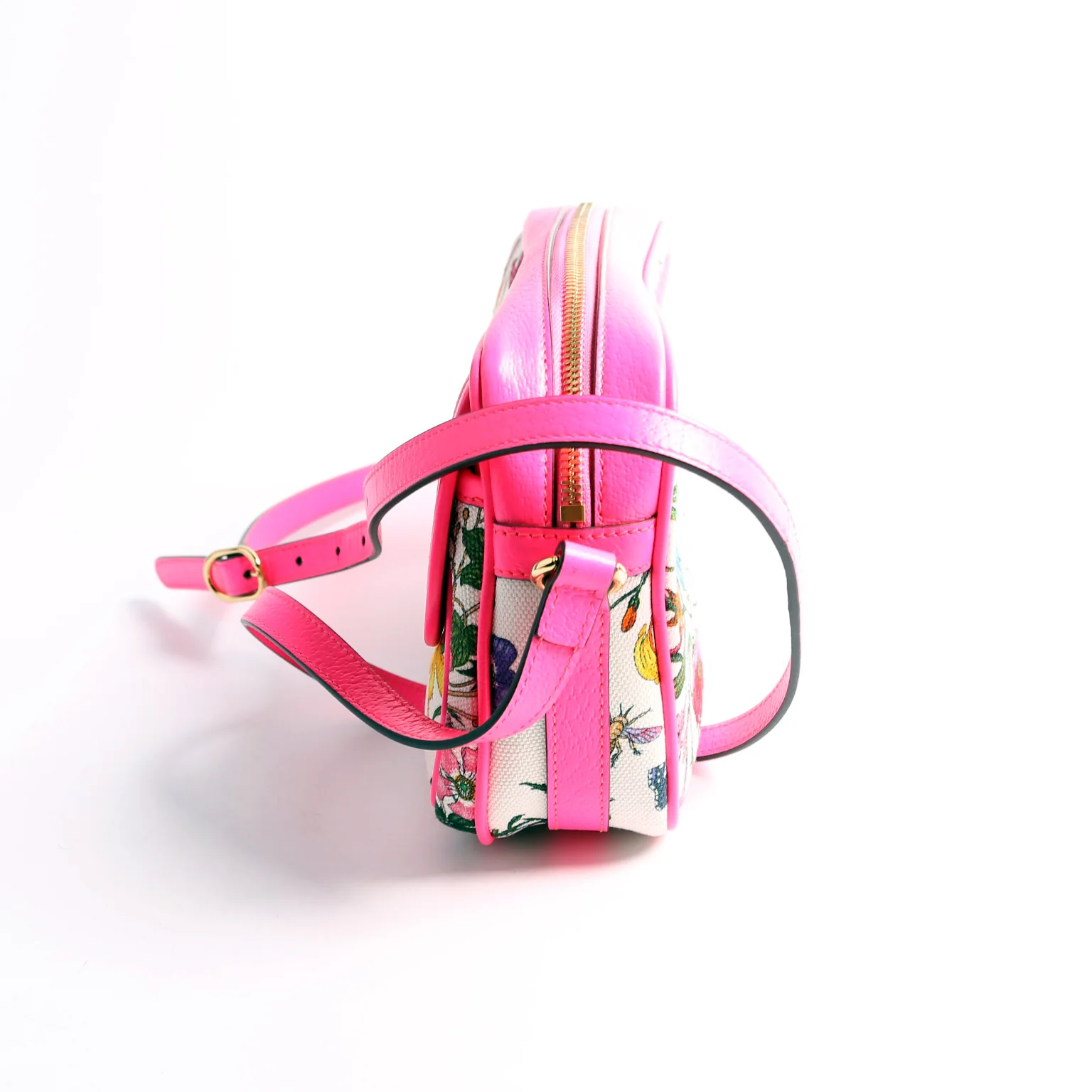 550147 Flora Canvas Crossbody Pink - Image 4