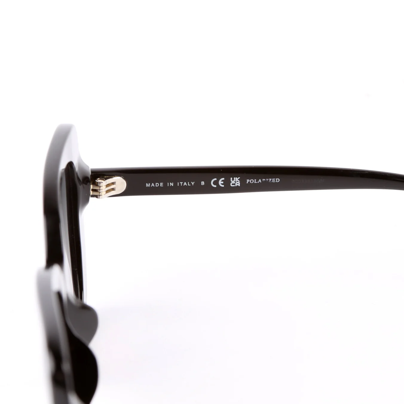5504-A Acetate Square Sunglasses Black - Image 6