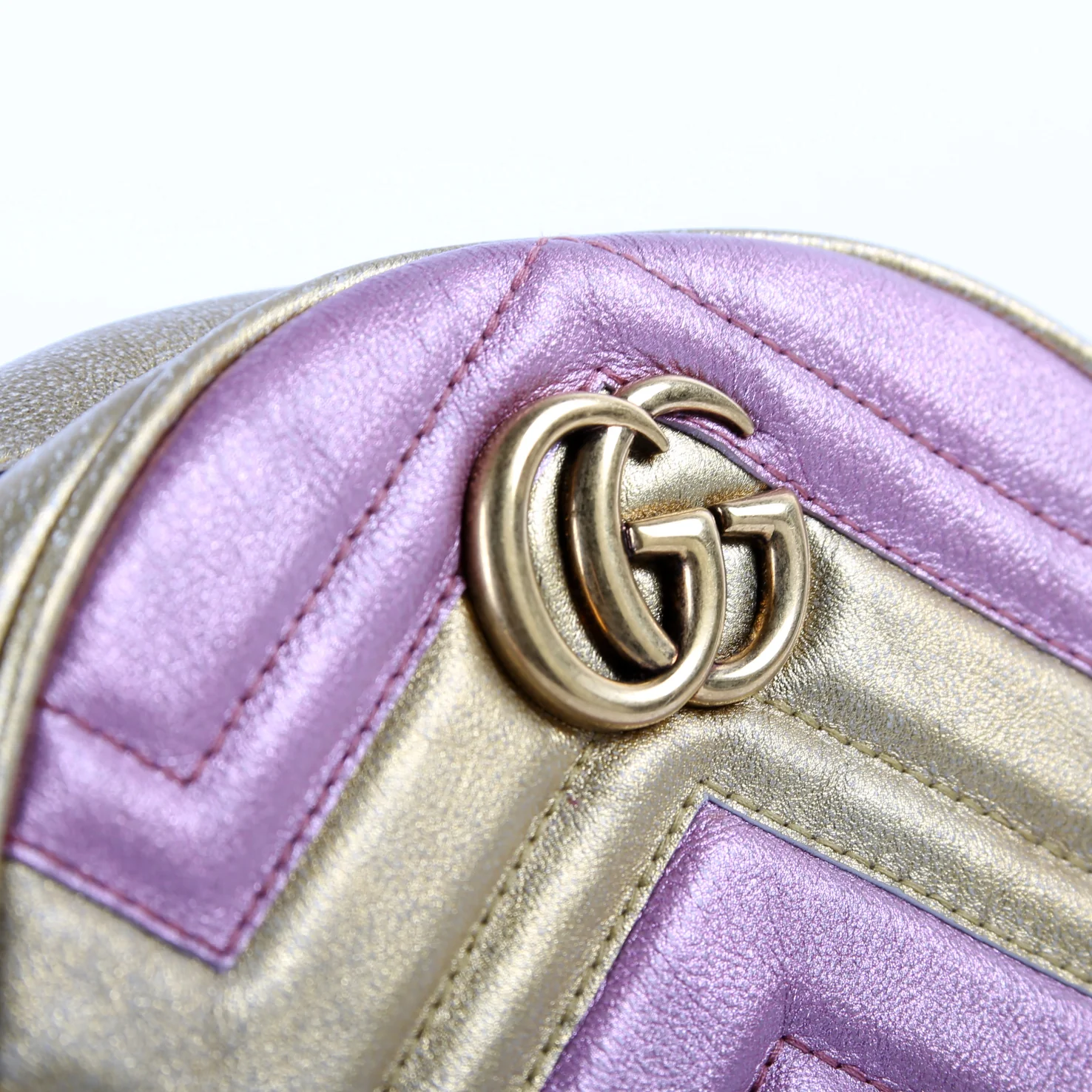 550454 Marmont Mini Round Gold/Pink - Image 9