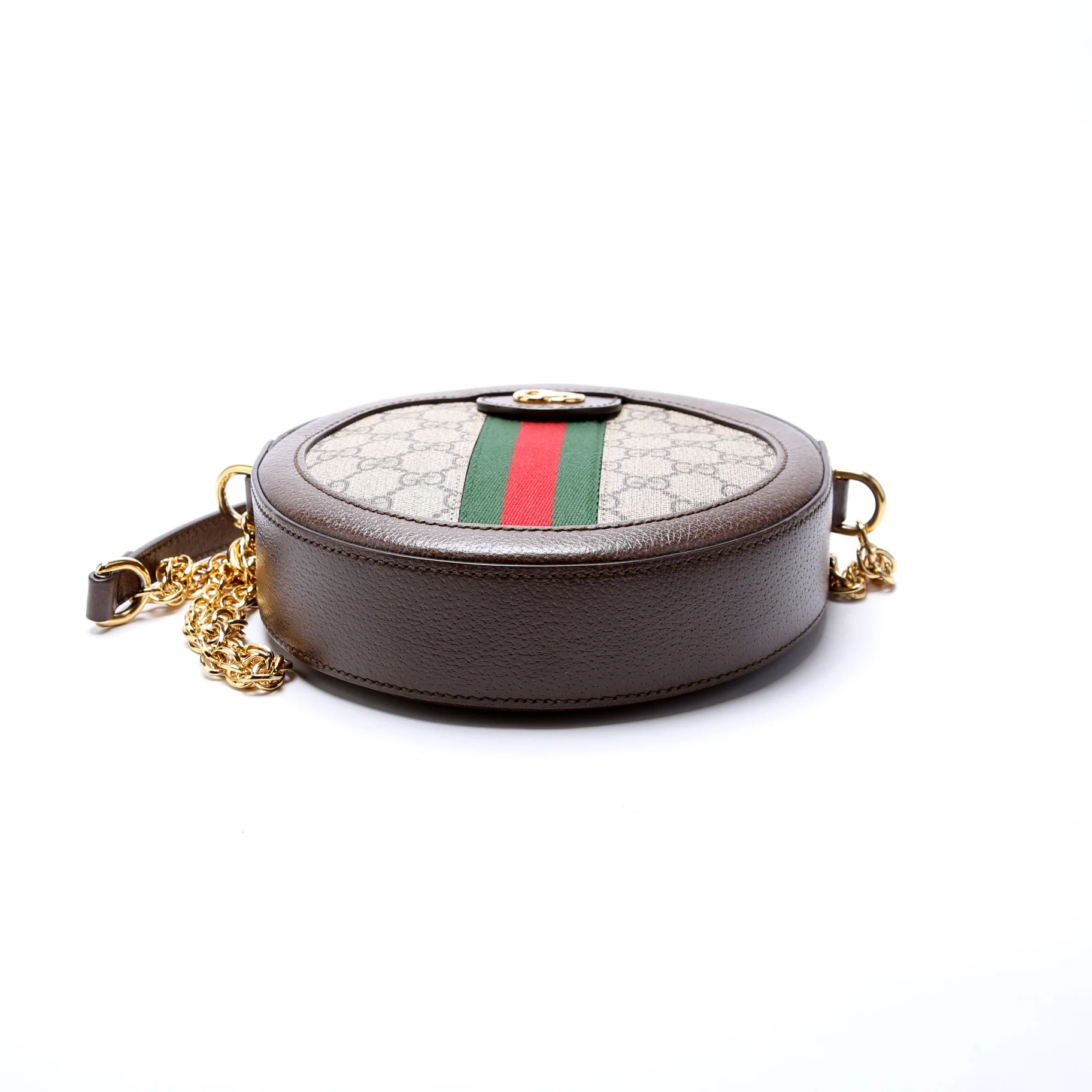 550618 Ophidia Leather Round Small Crossbody - Image 3