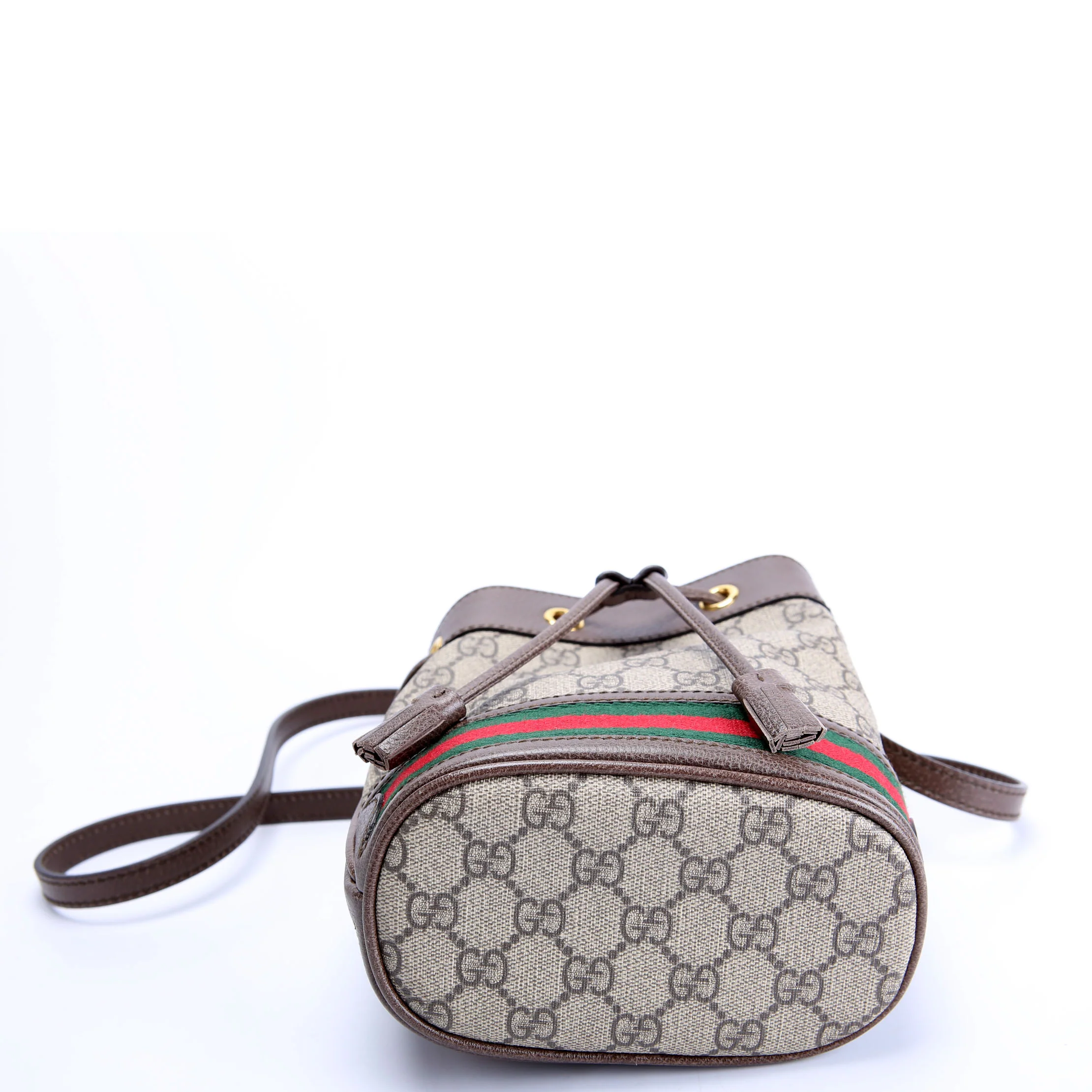 550620 GG Canvas Ophidia Mini Bucket Brown/Beige - Image 4
