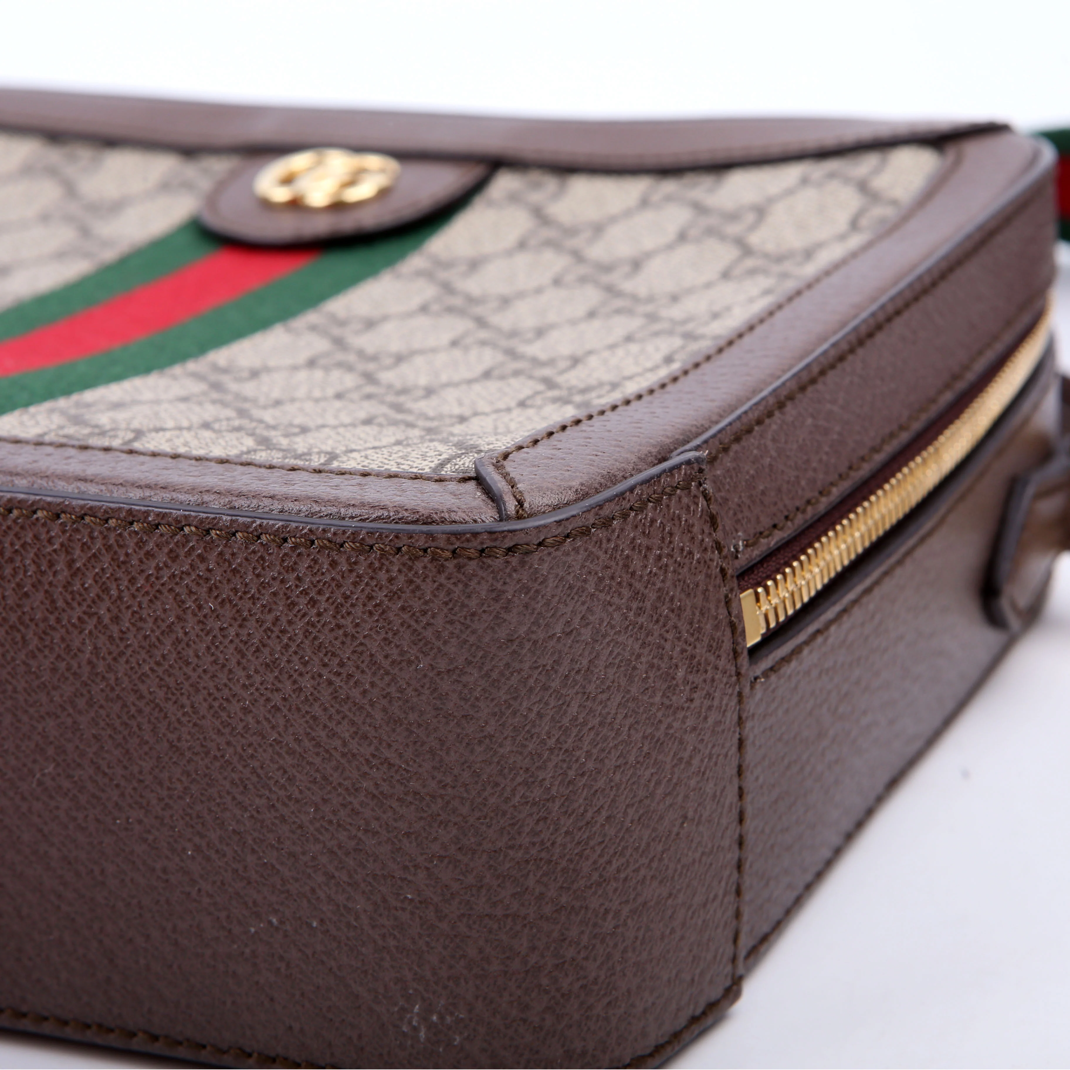 550622 Ophidia GG Small Shoulder Bag Brown - Image 6