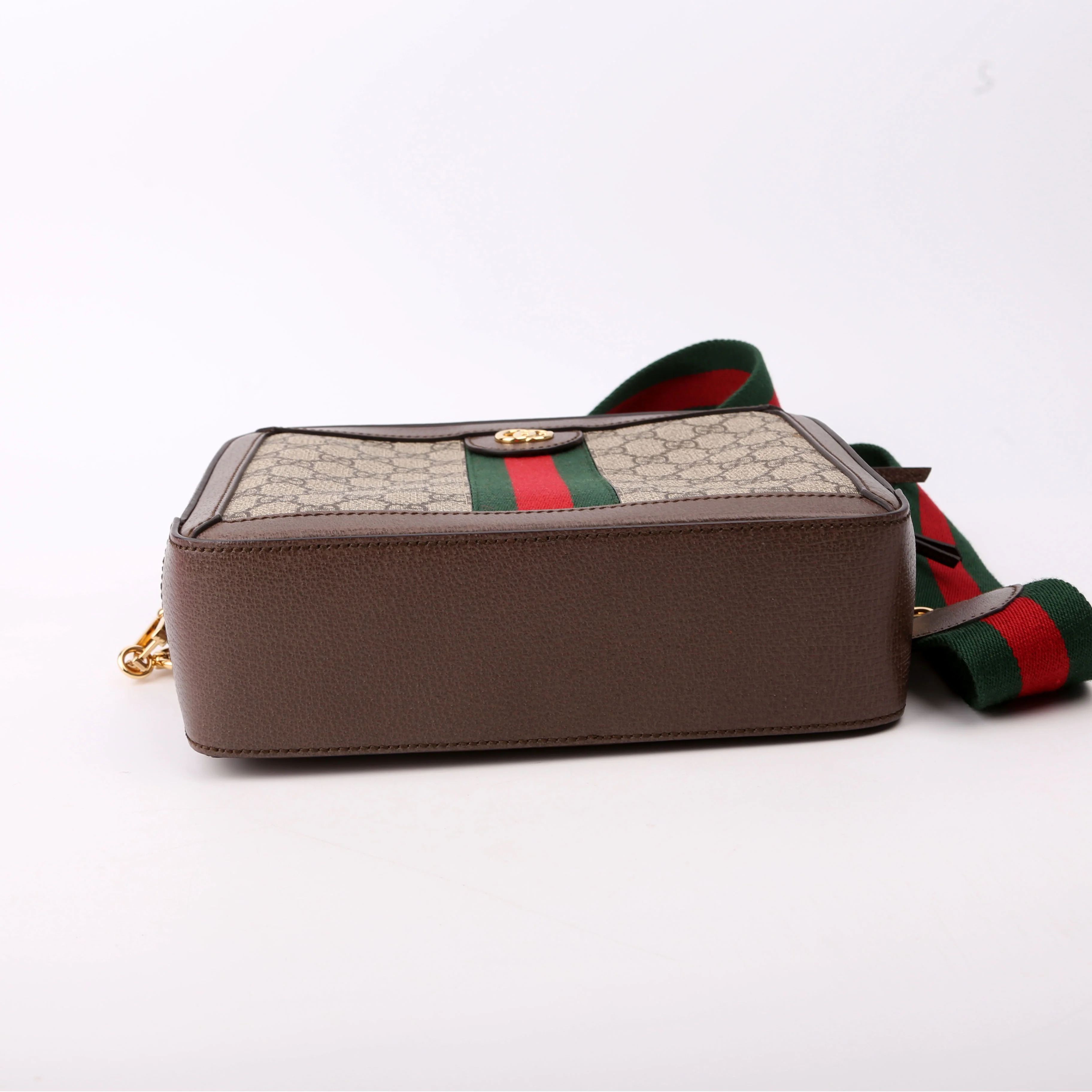 550622 Ophidia GG Small Shoulder Bag Brown - Image 4