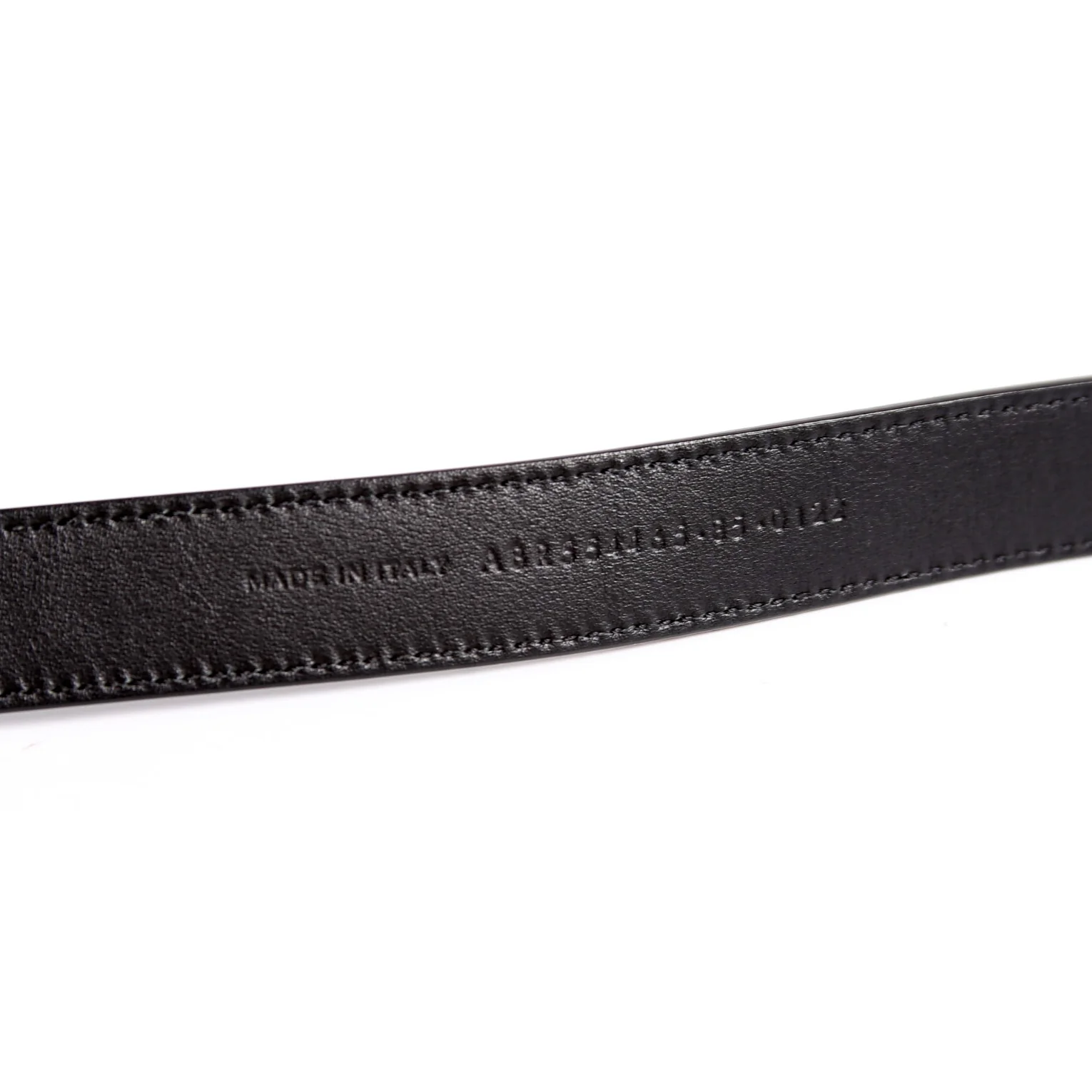 554465 Cassandre Thin Square Belt Size 85 Black - Image 5