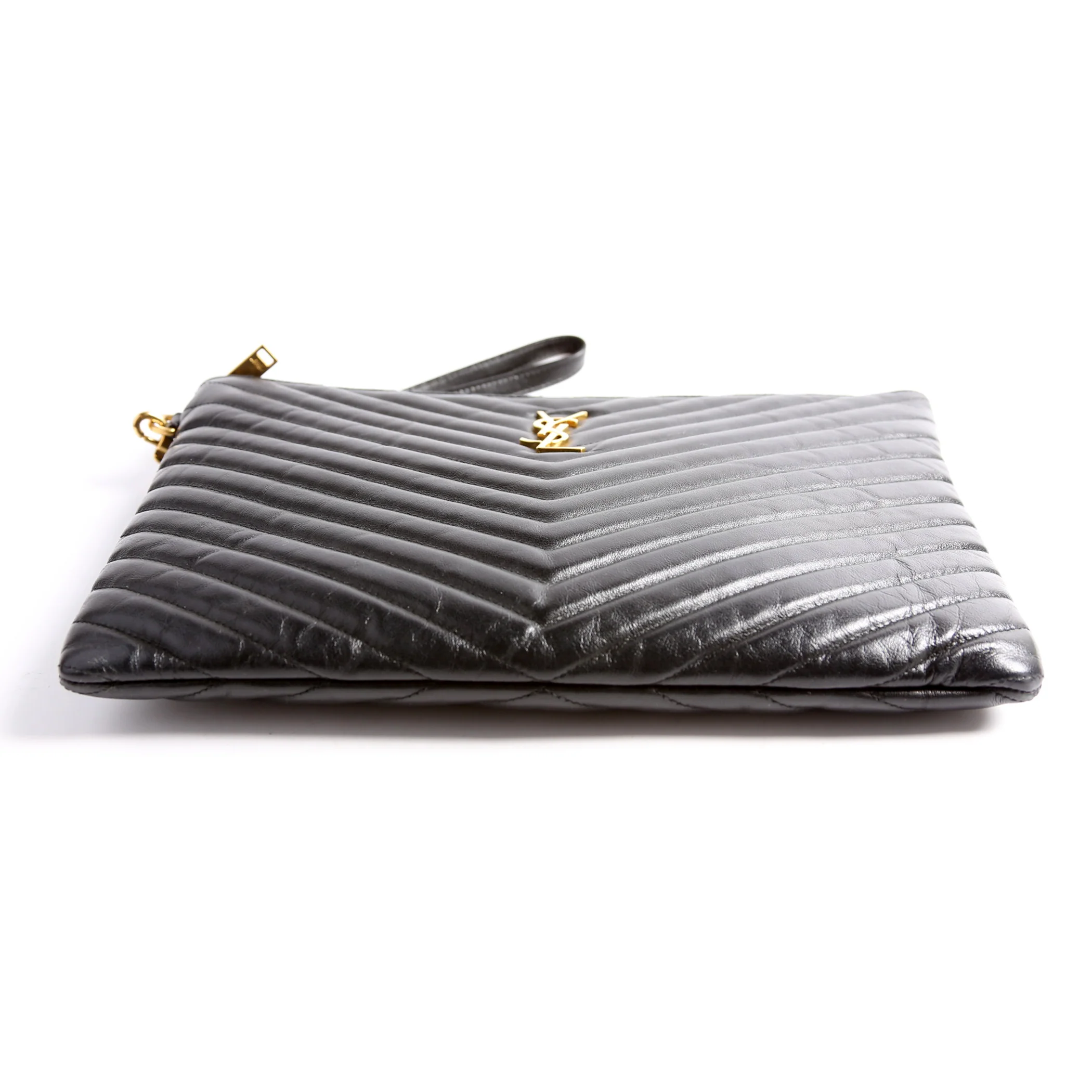 559193 A5 Matelasse Pouch Black - Image 5