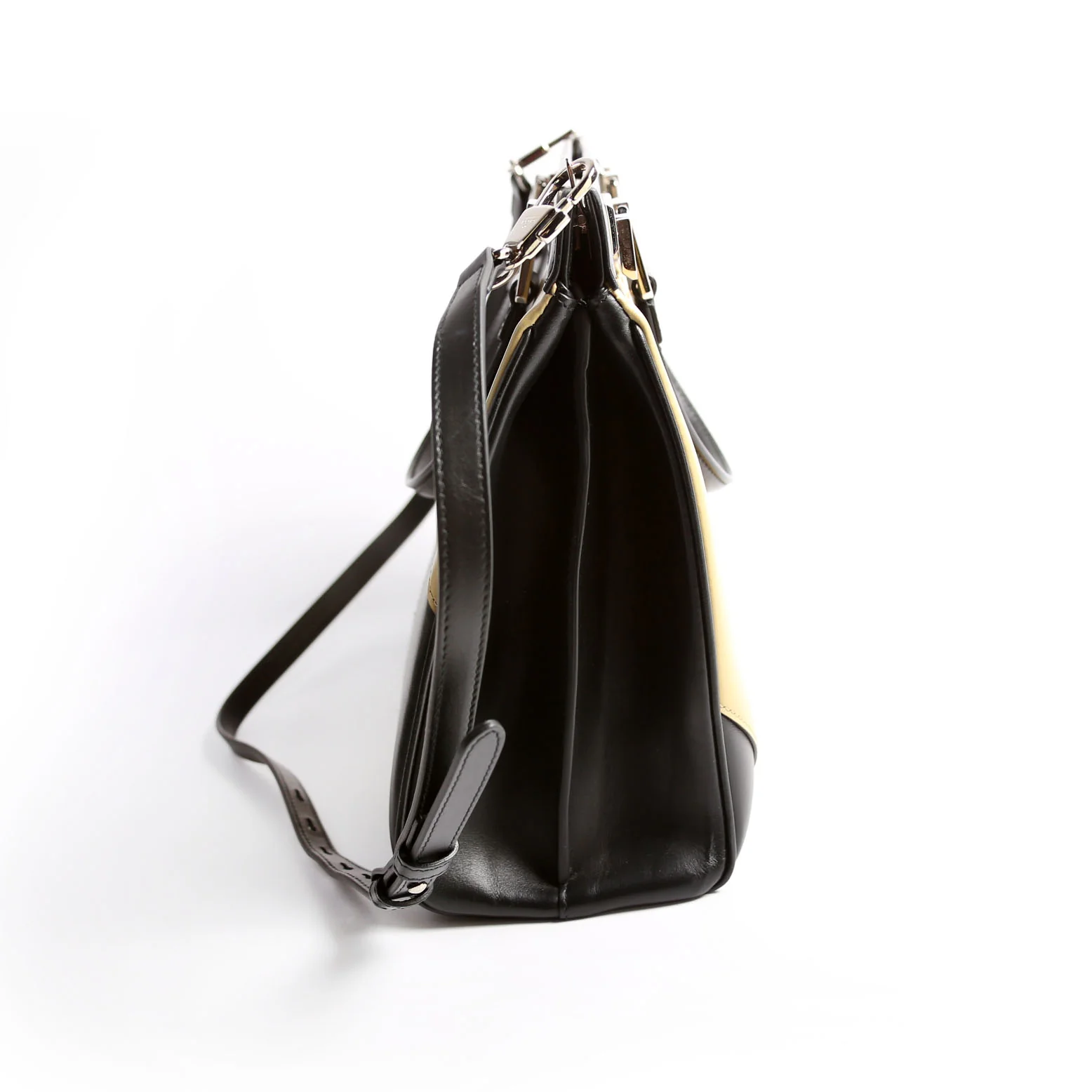 564714 Zumi Top Handle Medium Black/Beige - Image 3
