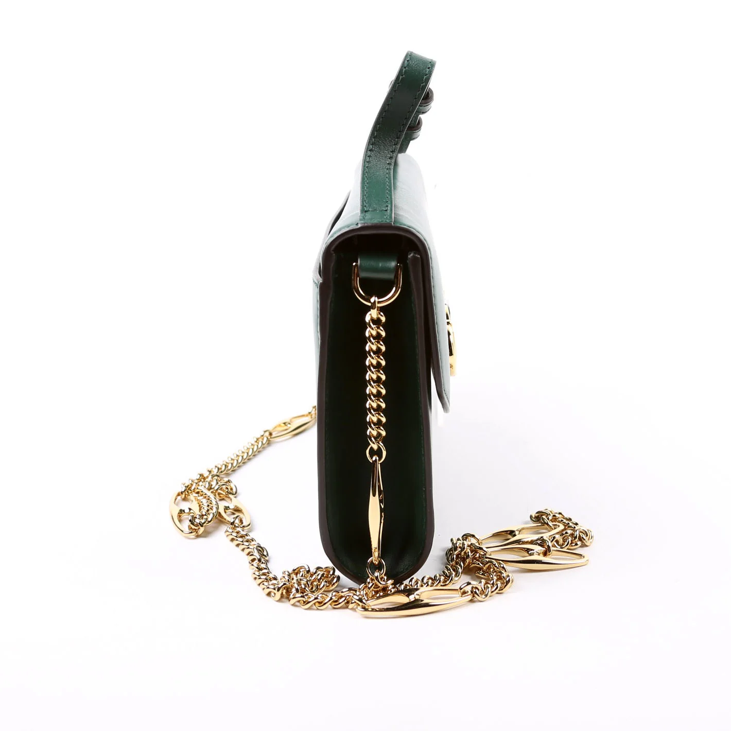 564718 Zumi Calf Mini Shoulder Bag Green - Image 3
