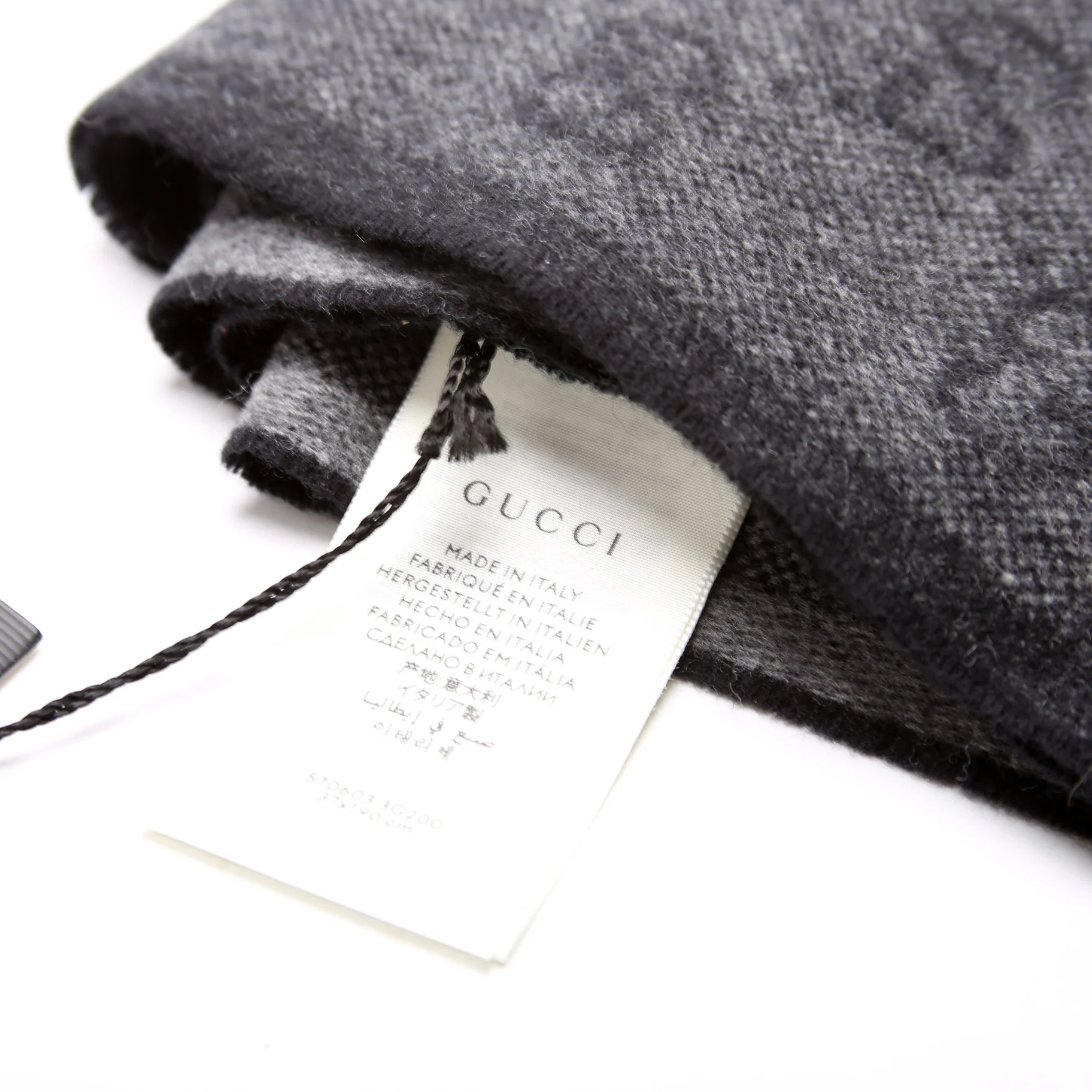 570603 Stole Wool Gray - Image 4