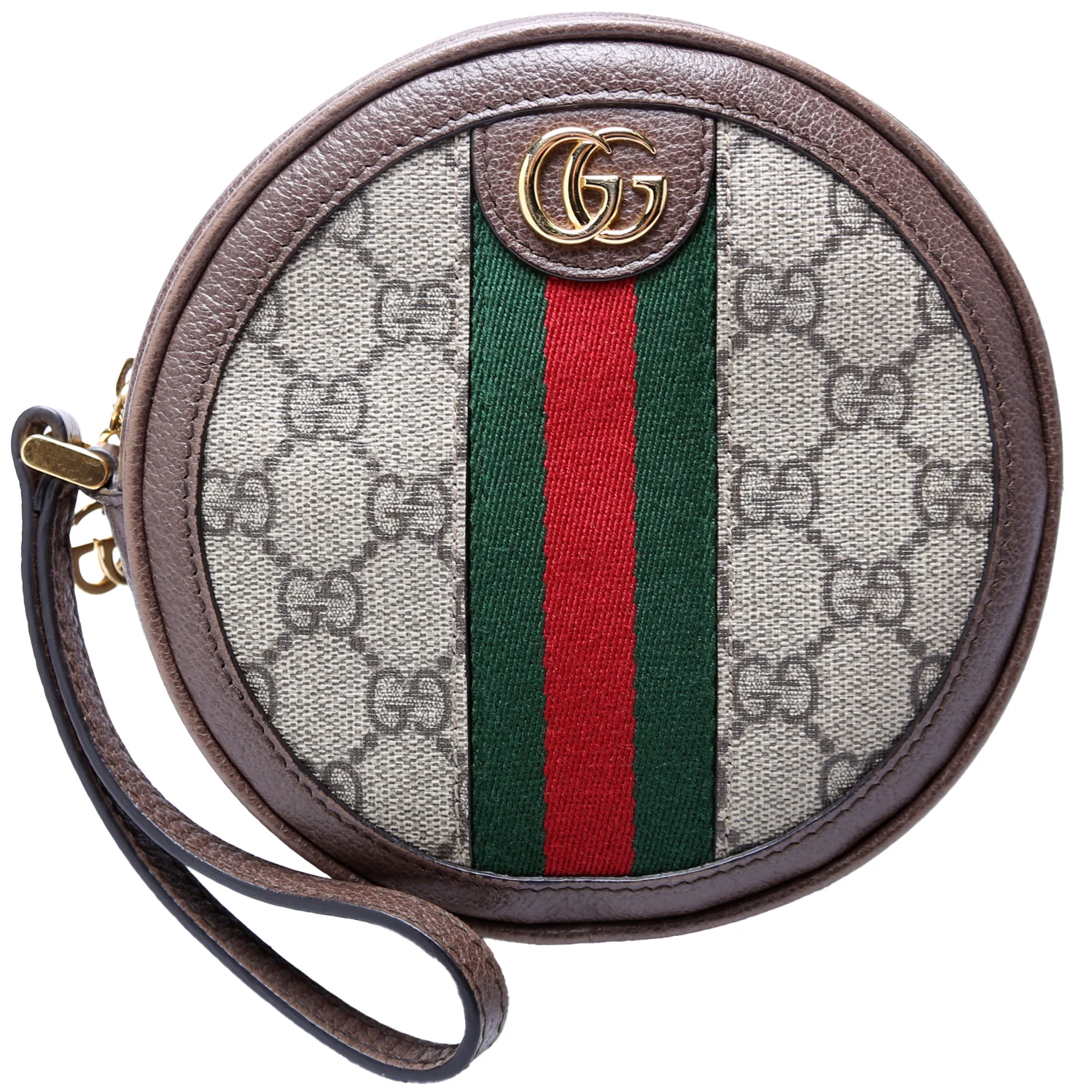 574841 GG Supreme Ophidia Round Wristlet