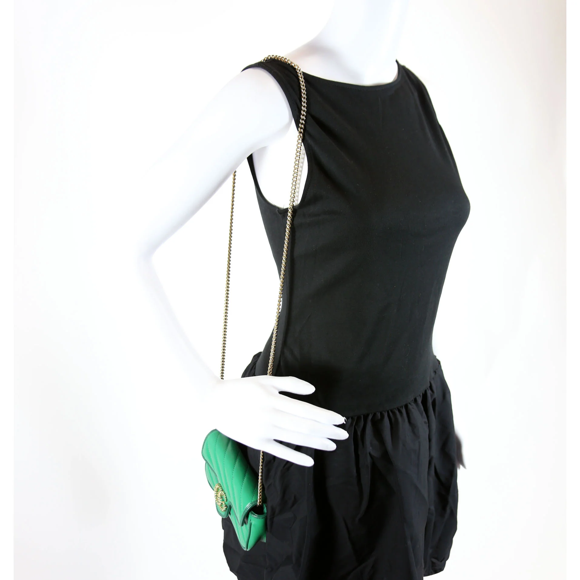 574969 Super Mini Flap Torchon Green - Image 10