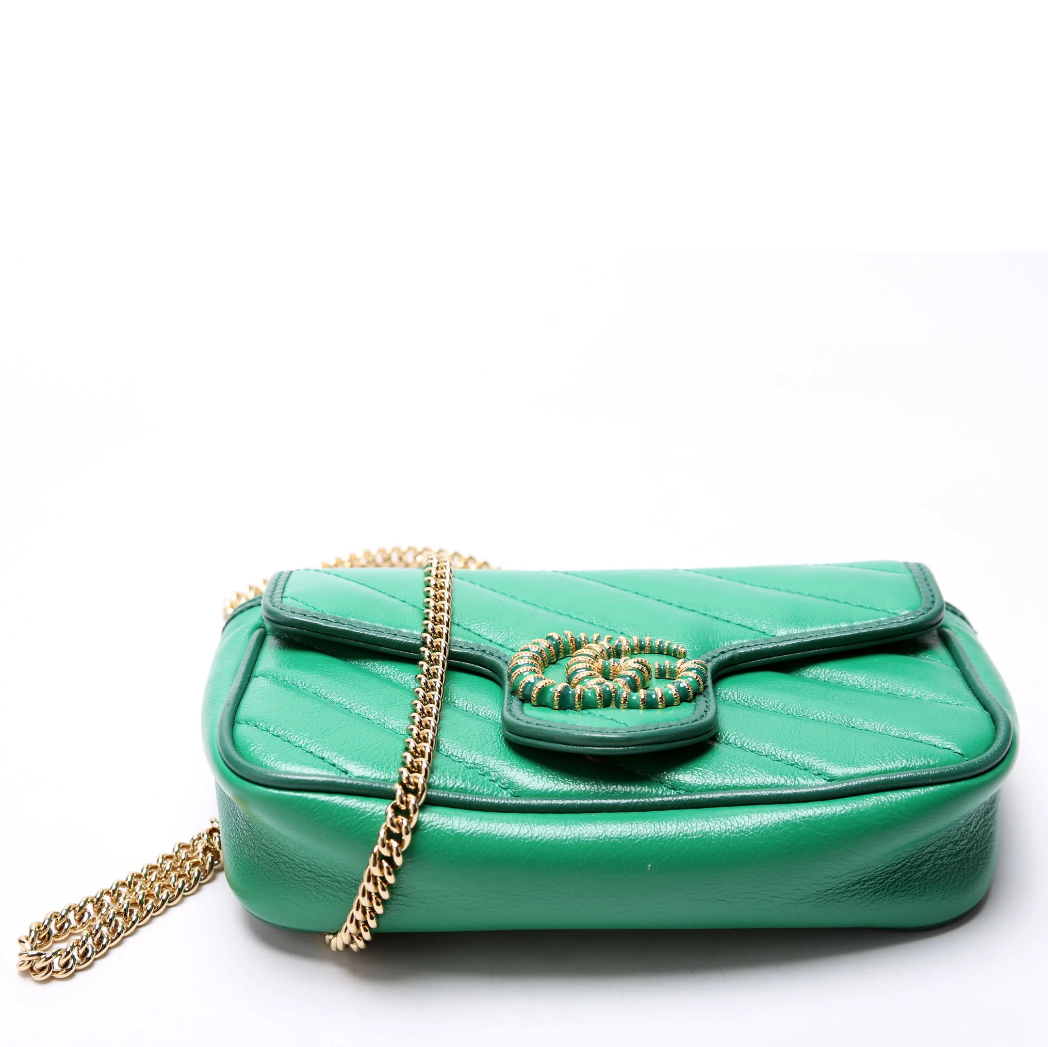 574969 Super Mini Flap Torchon Green - Image 4