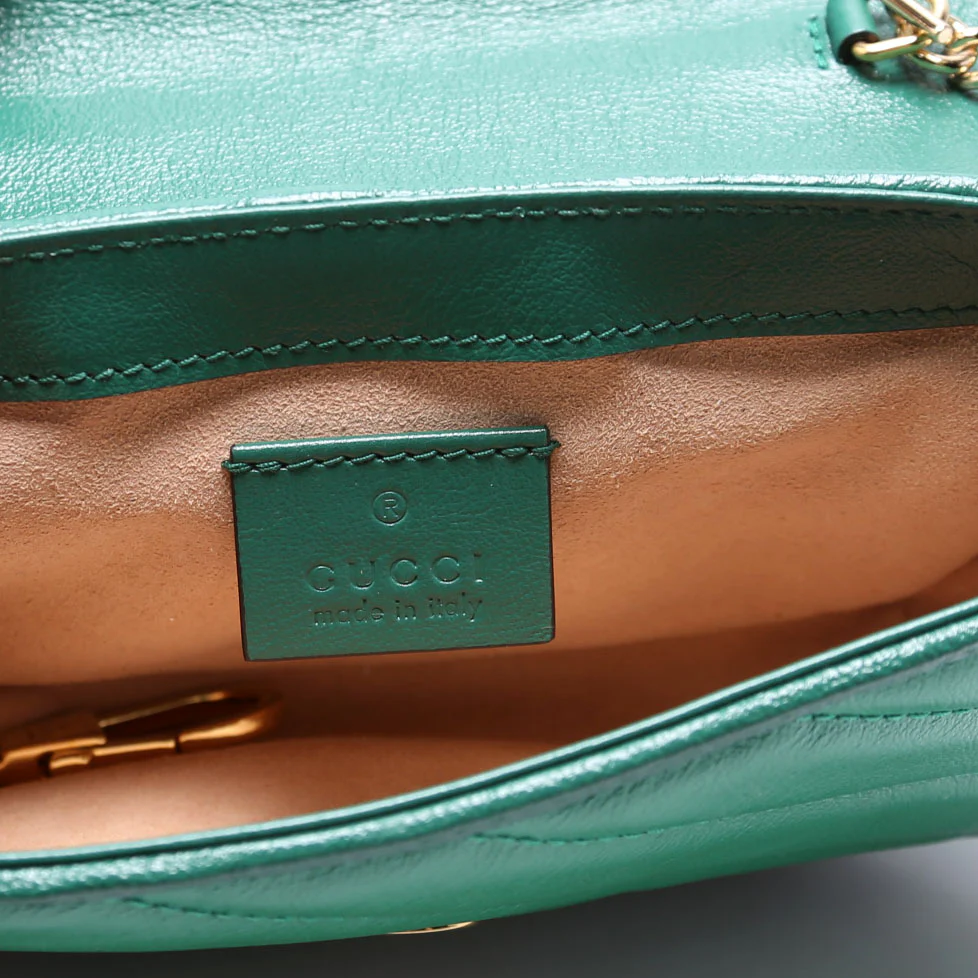 574969 Super Mini Flap Torchon Green - Image 7
