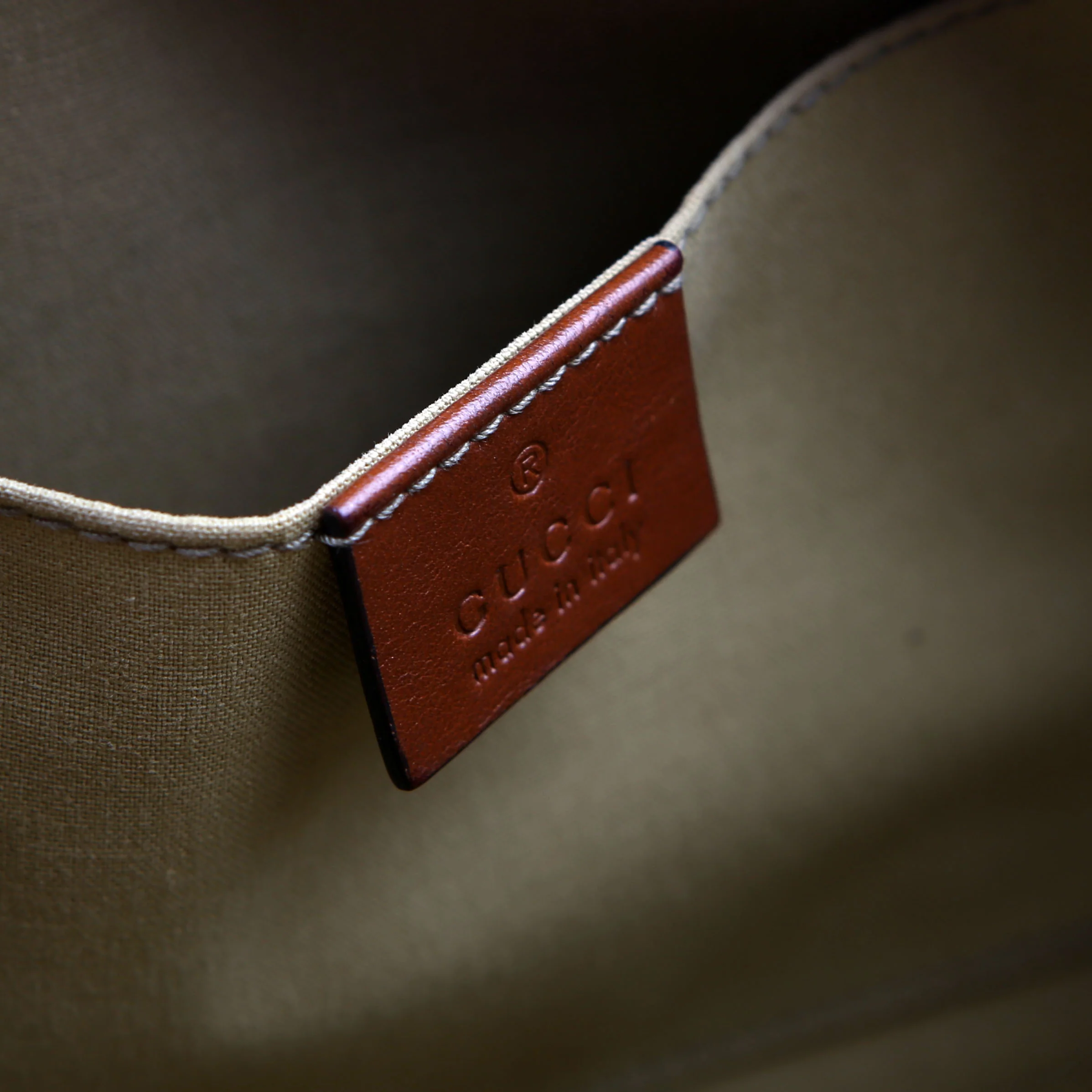 575073 Vintage Web Camera Bag Tan - Image 19