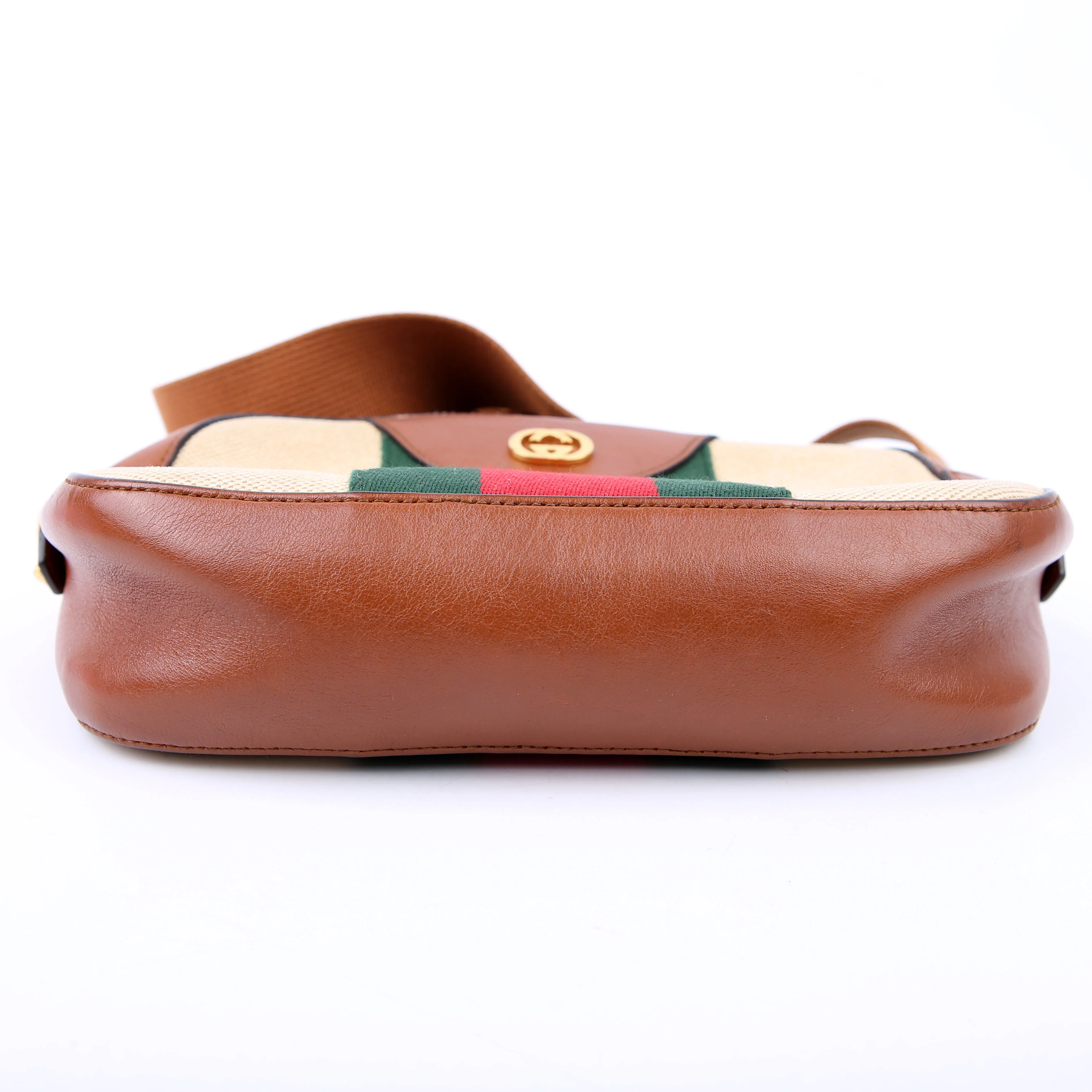 575073 Vintage Web Camera Bag Tan - Image 4