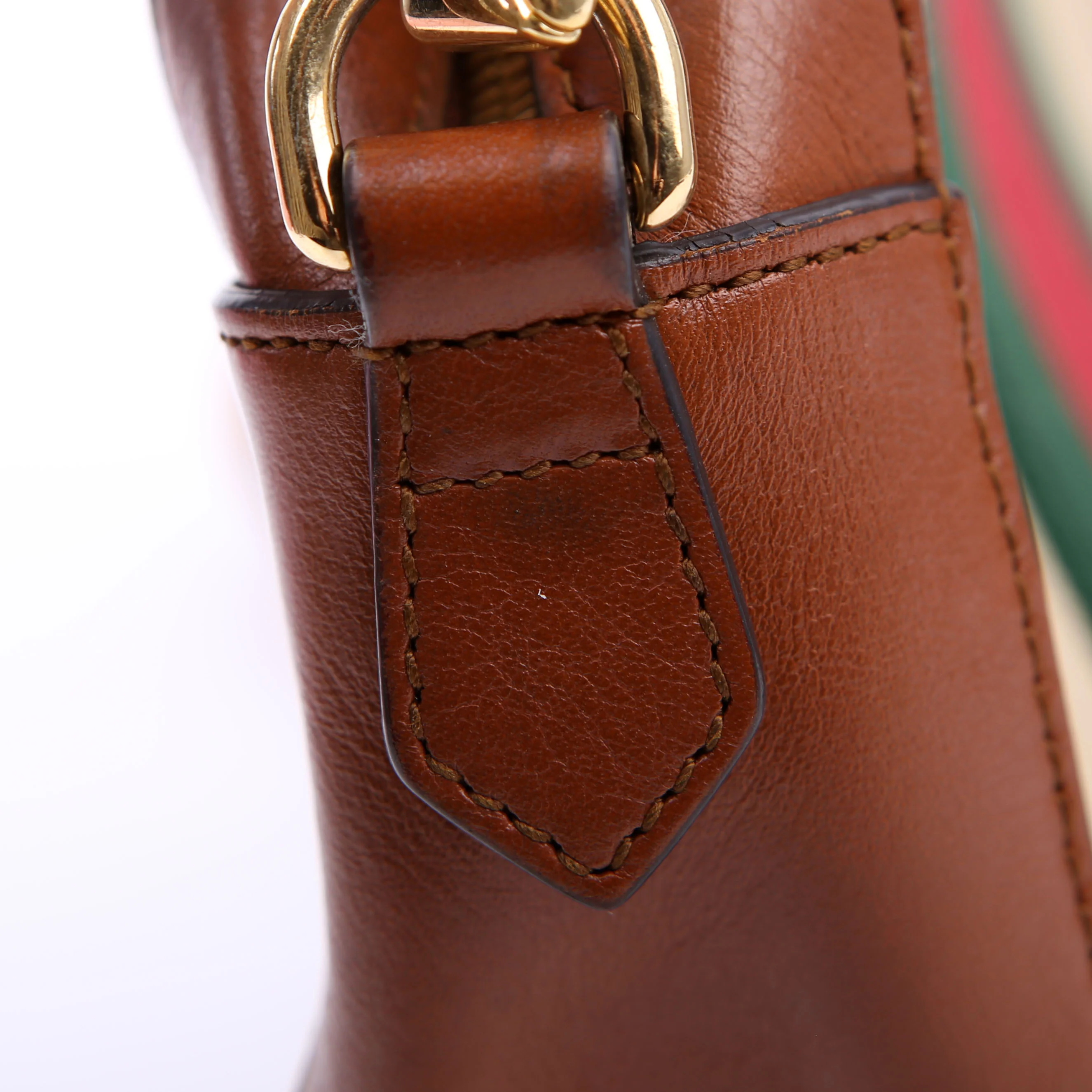 575073 Vintage Web Camera Bag Tan - Image 9