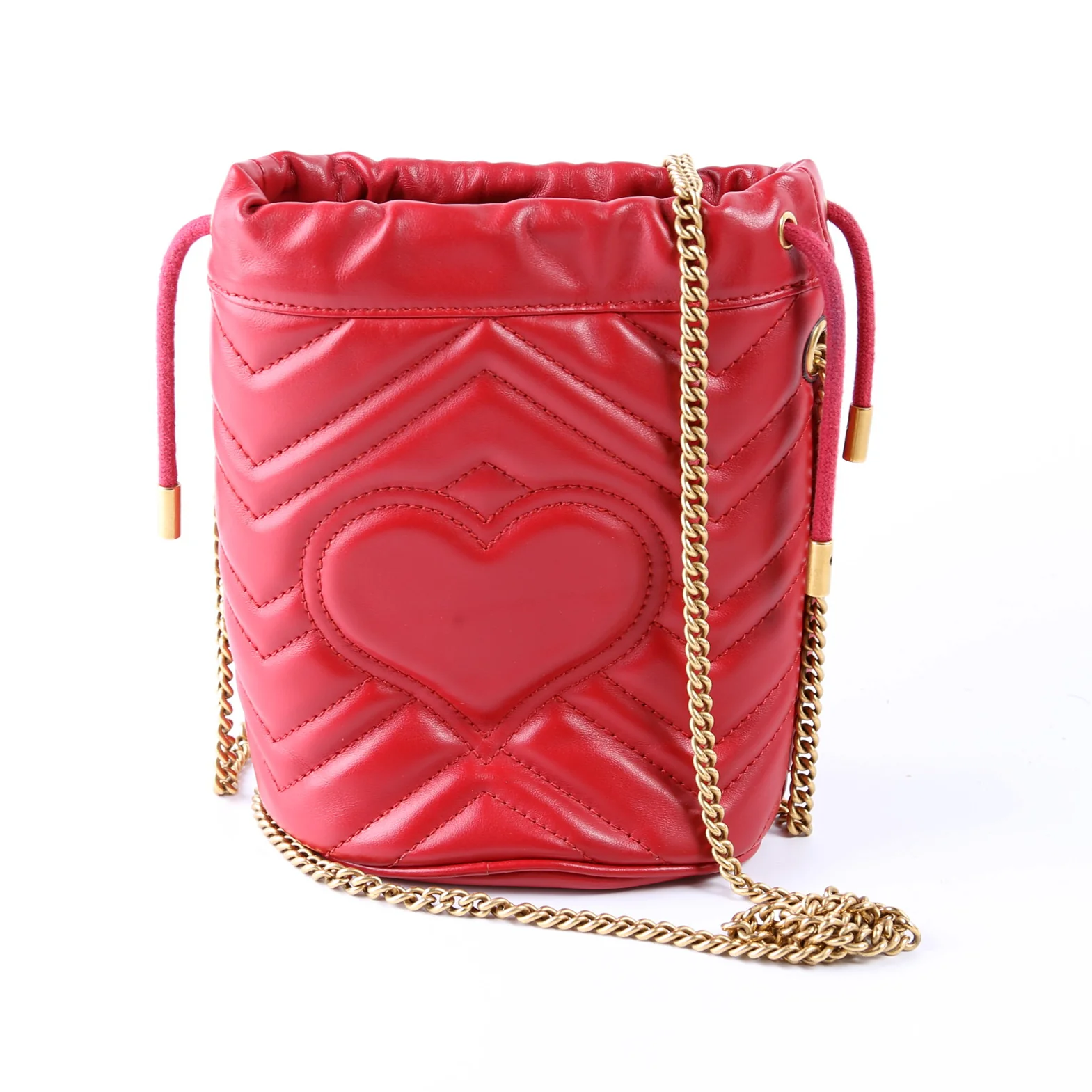 575163 Marmont Mini Bucket Red - Image 4