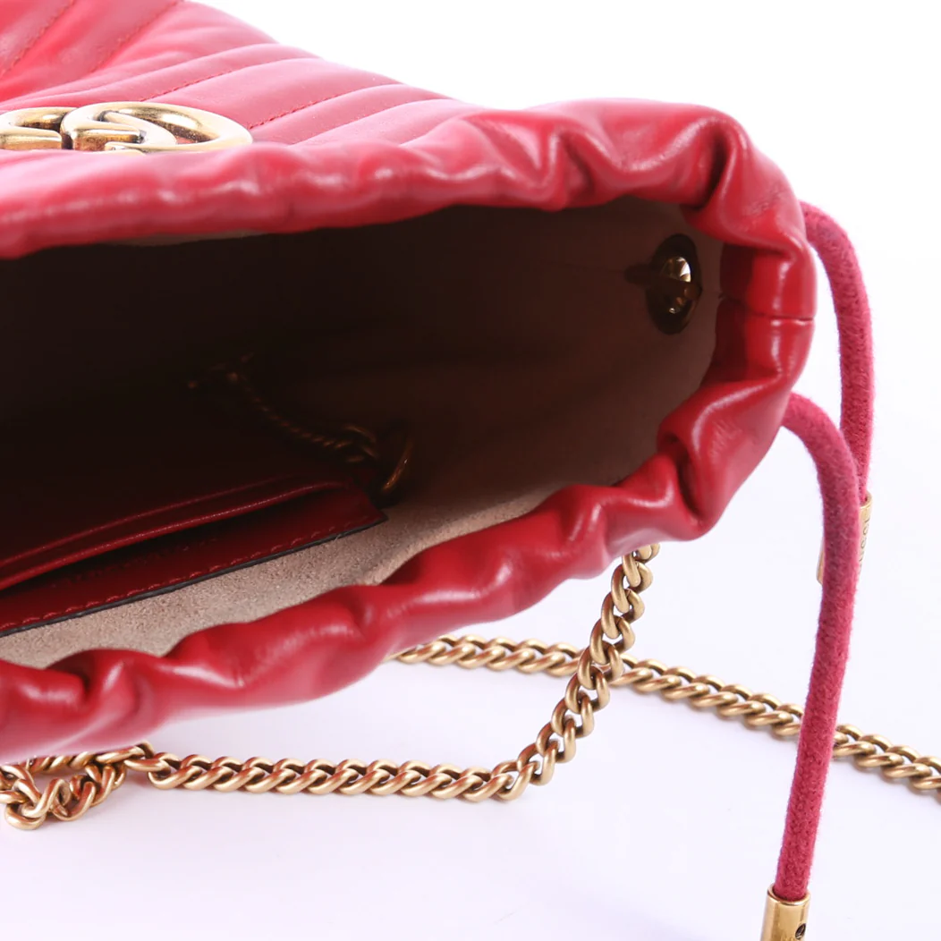 575163 Marmont Mini Bucket Red - Image 9