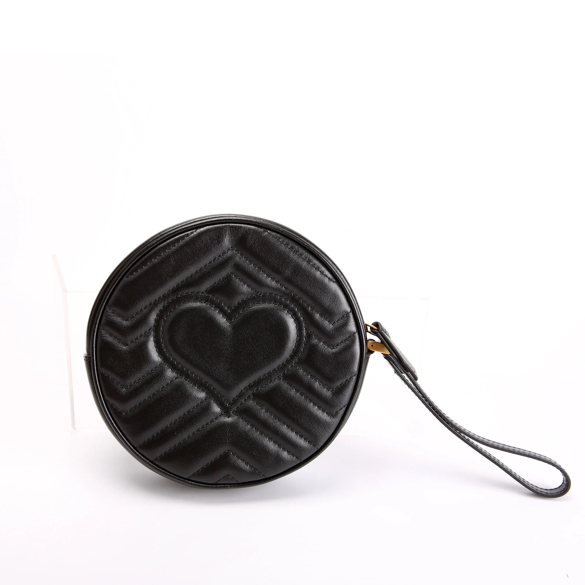 575164 GG Marmont Round Wrist Wallet Black - Image 3