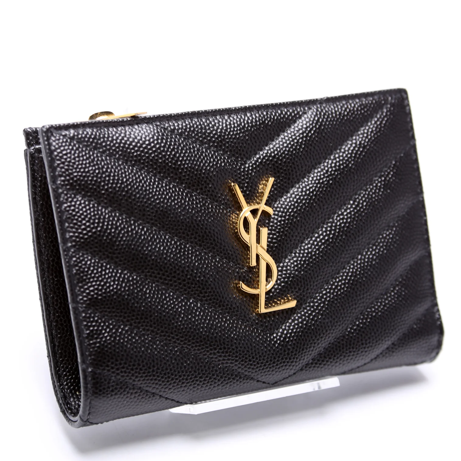 575974 Cassandre Fragments Zipped Bi-Fold Wallet Black - Image 2