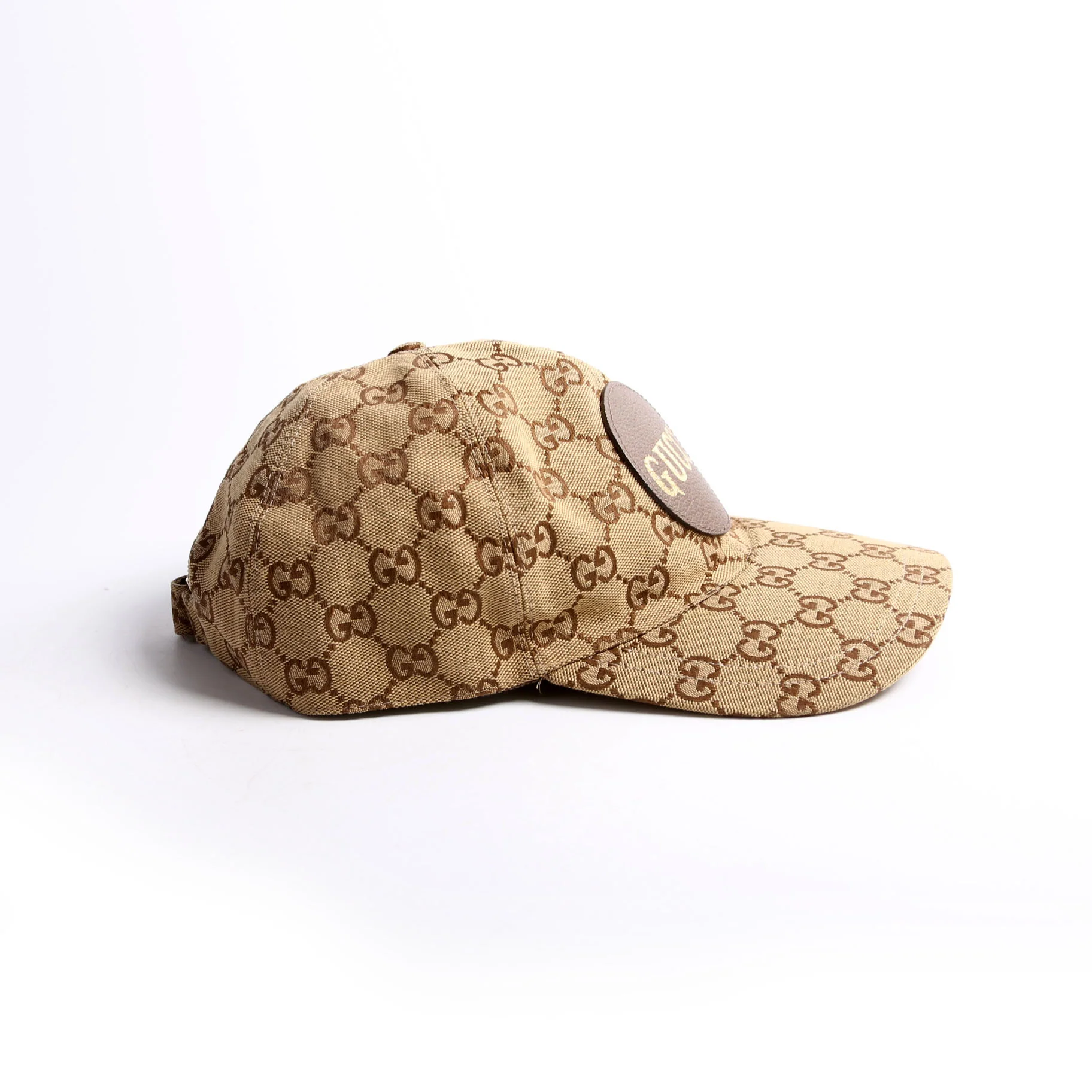 576253 GG Canvas Baseball Cap Size Large Tan - Image 4