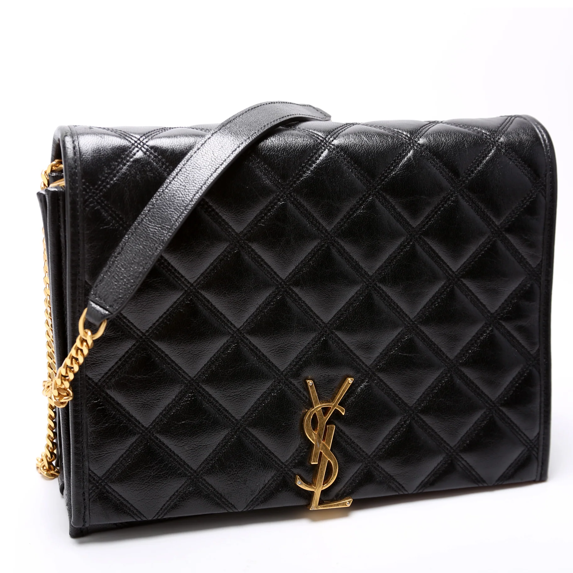 579607 Becky Quilted Lambskin Shoulder Bag Large - Image 2