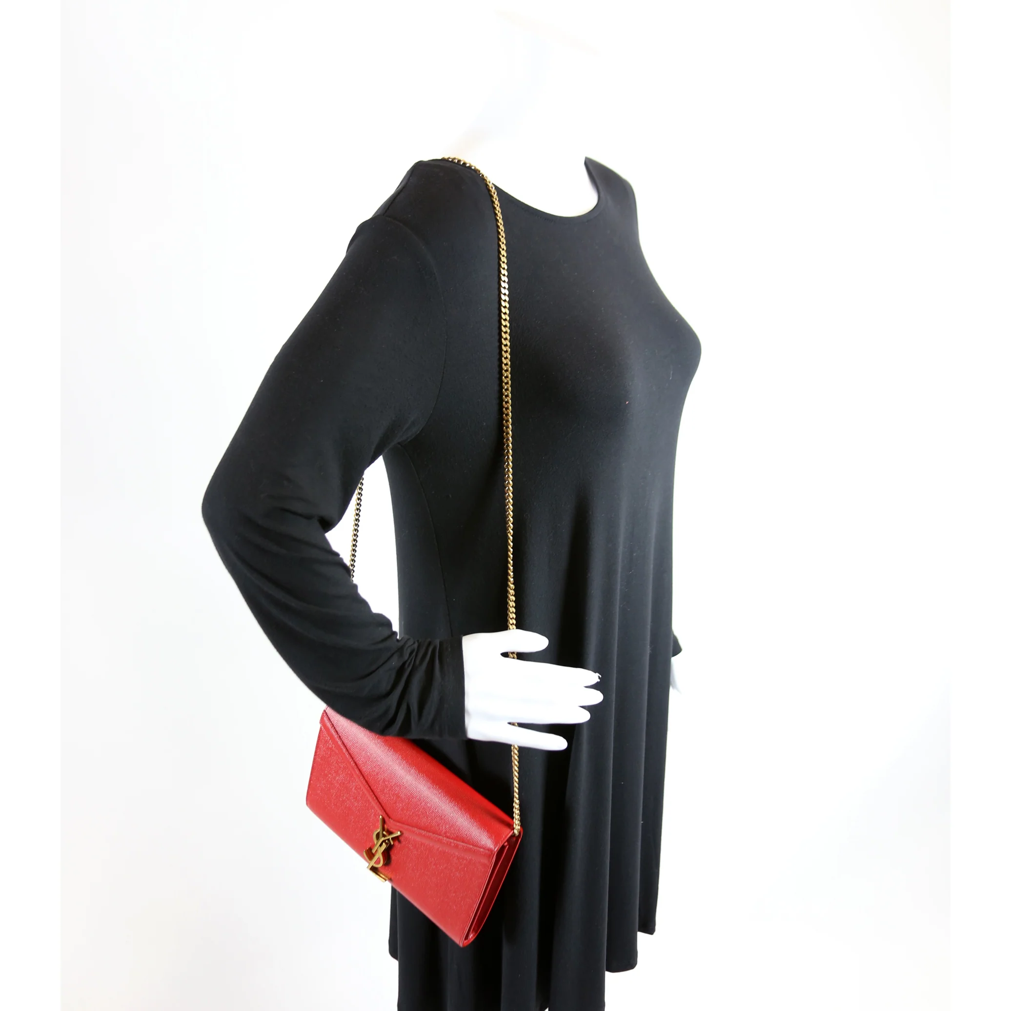 582334 Cassandra Chain Crossbody Red - Image 9