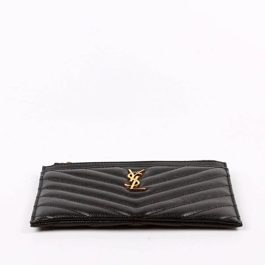 584872 Monogram Mini Zip Pouch Black - Image 3