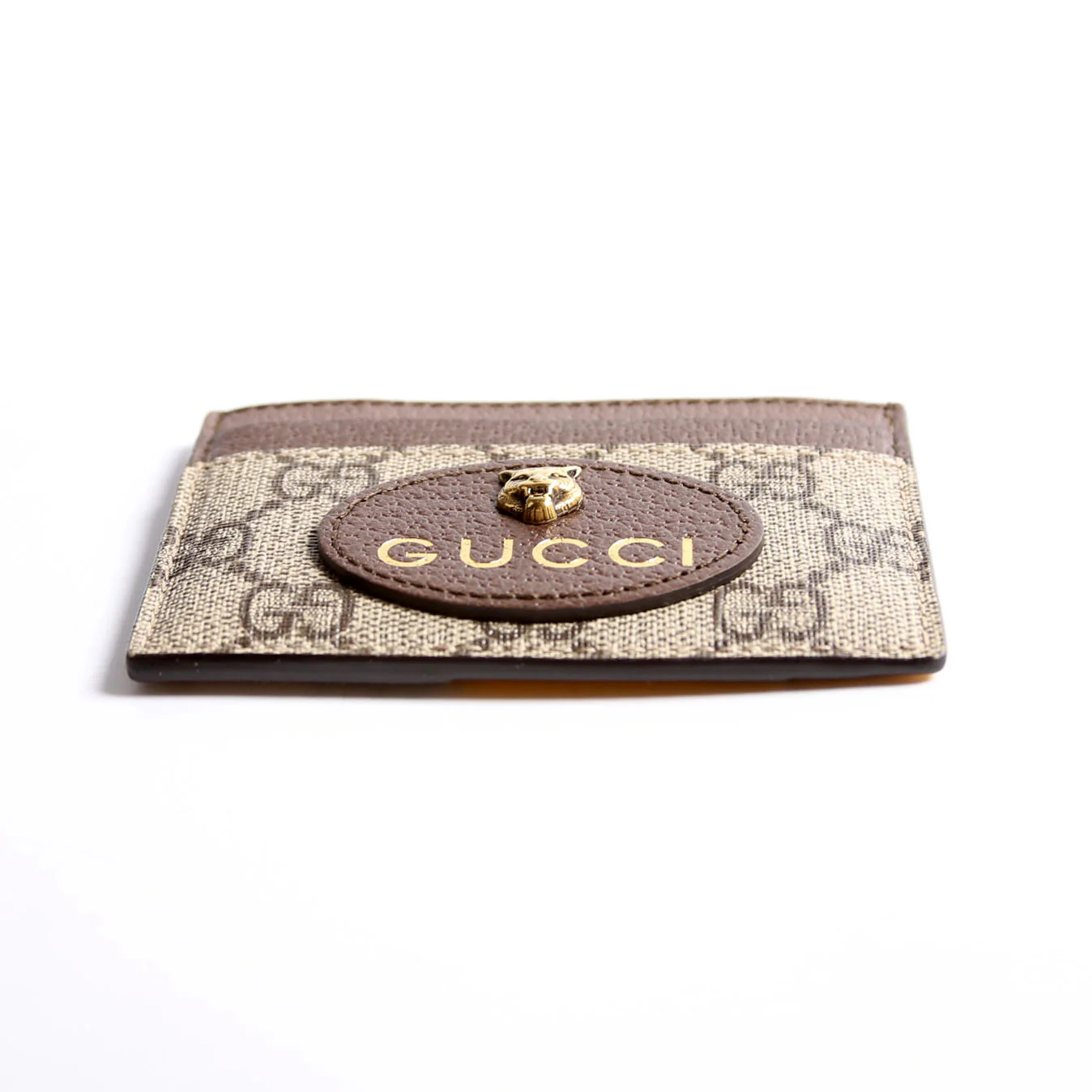 597557 GG Supreme Neo Card Case Beige/Brown/Yellow - Image 5